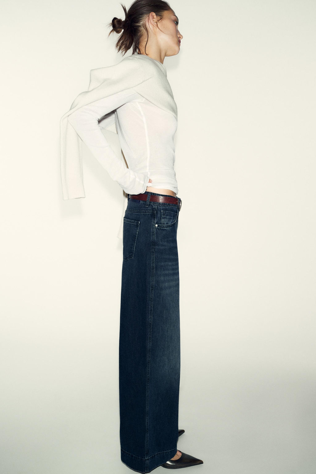 Z1975 LOOSE WIDE-LEG HIGH-WAIST JEANS - Zara фото 15