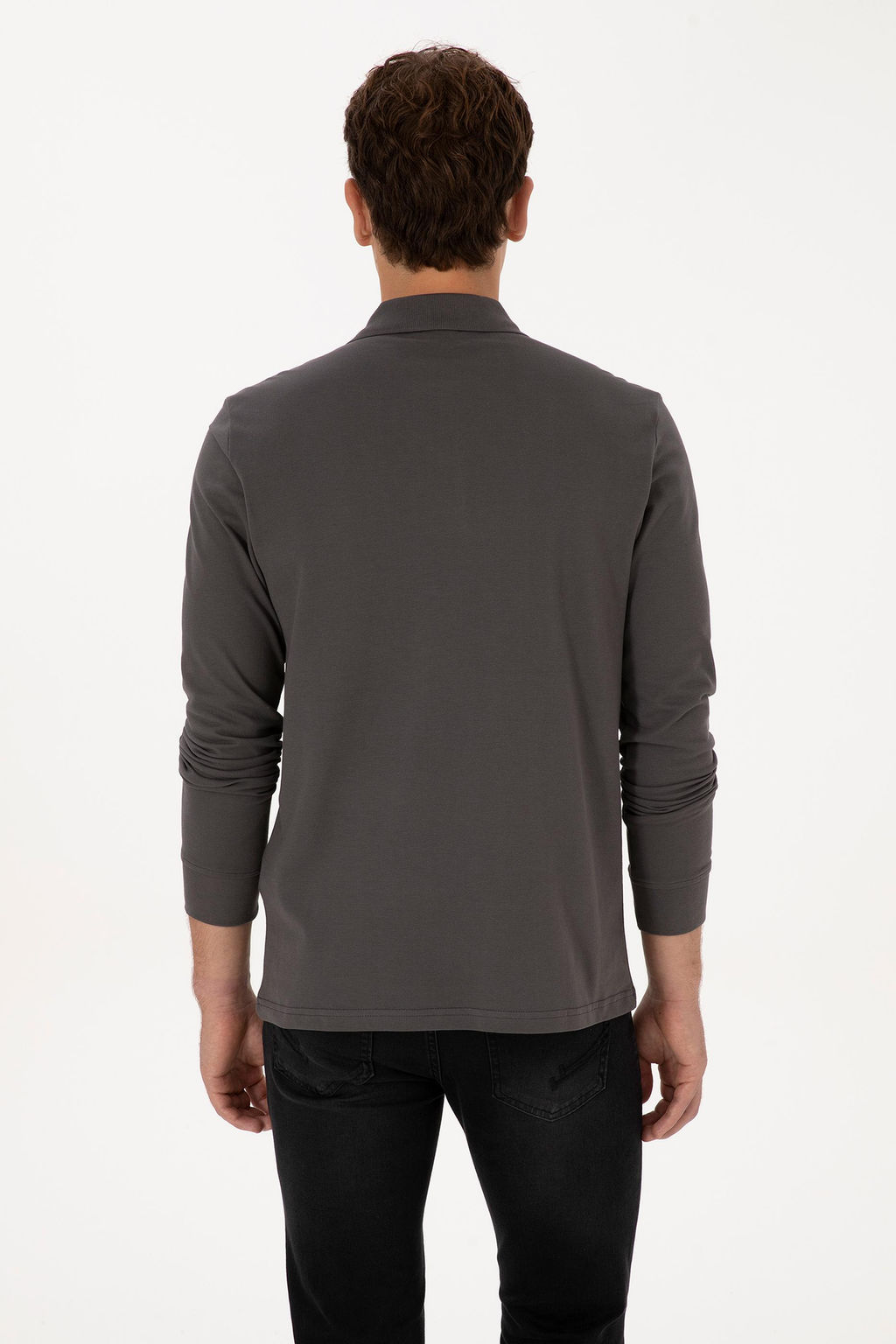 Erkek Gri Basic Sweatshirt - U.s. polo assn фото 5