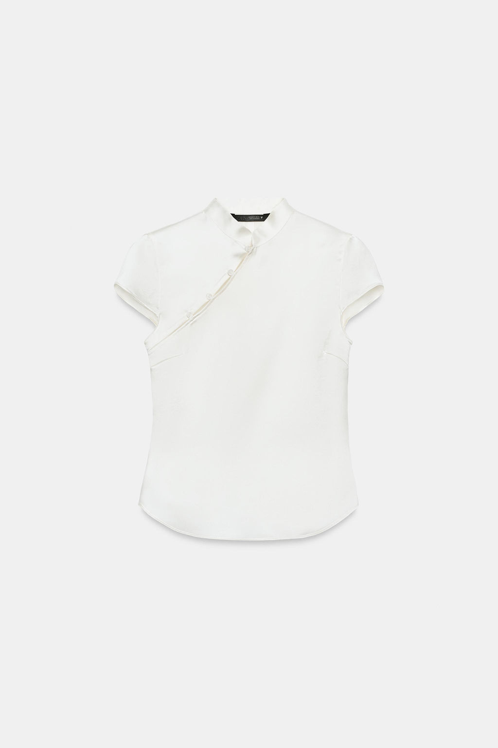 TOP SATINADO BOTONES LATERALES / Blanco roto - Zara фото 5