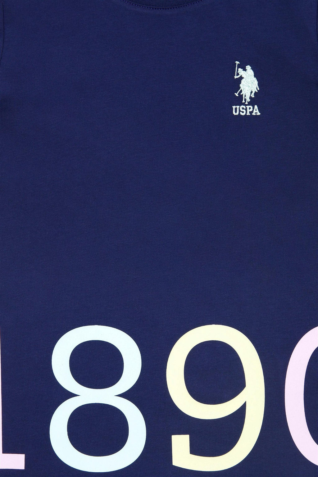 Детская темно-синяя футболка с круглым вырезом Неожиданная скидка в корзине - U.s. polo assn фото 4