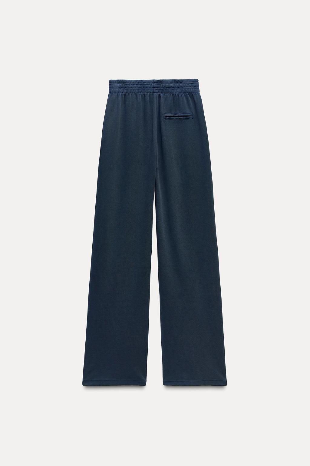 WASHED INTERLOCK TROUSERS - Zara фото 24