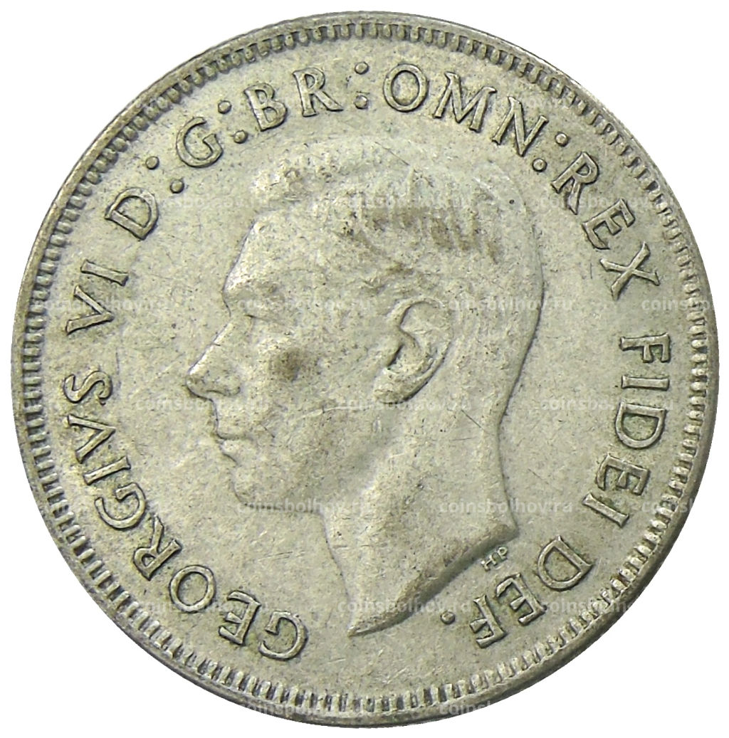 1 флорин (2 шиллинга) 1951 года Австралия  50 лет Федерации