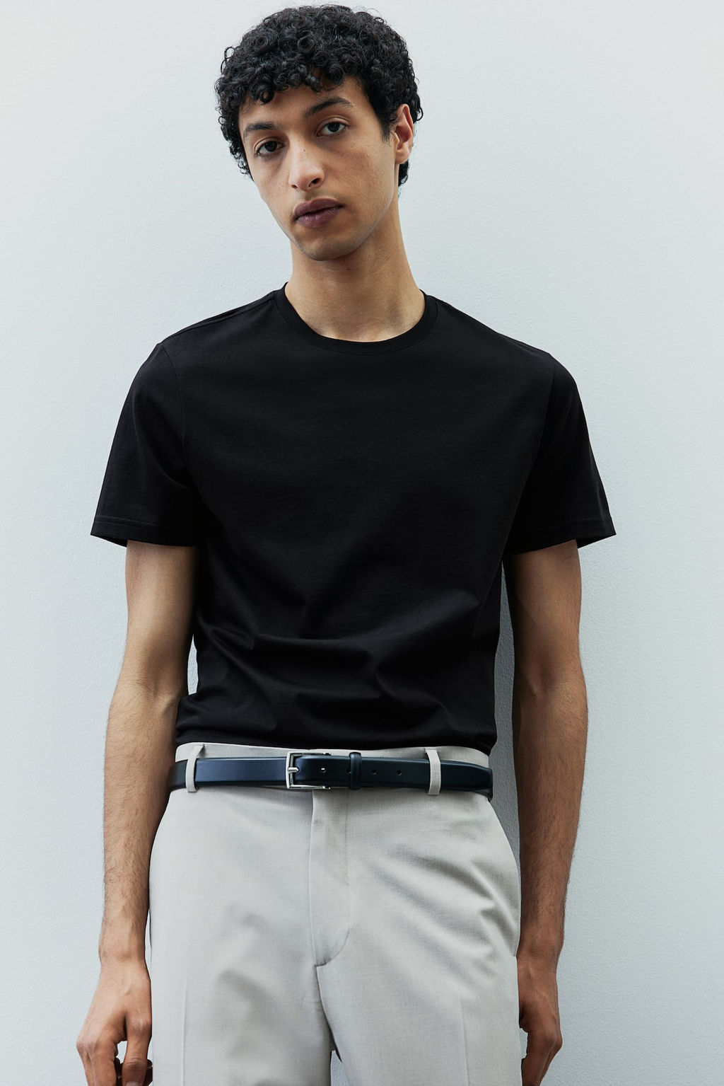Camiseta en algodon pima Slim Fit - H&m фото 3