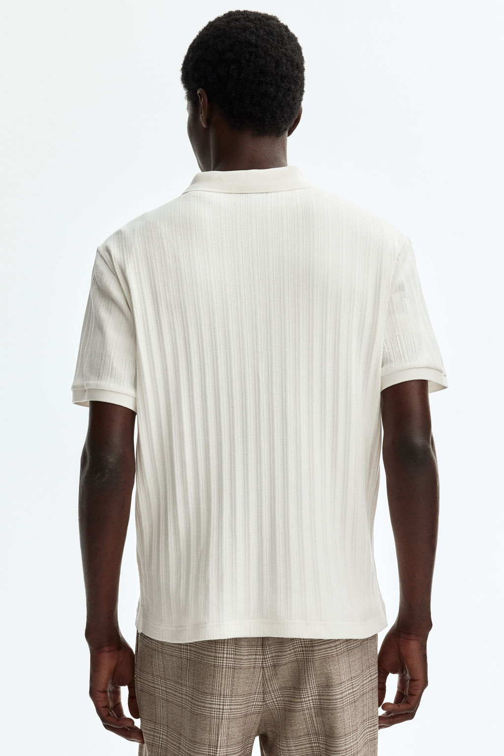 Polo en punto con textura Slim Fit - H&m фото 10
