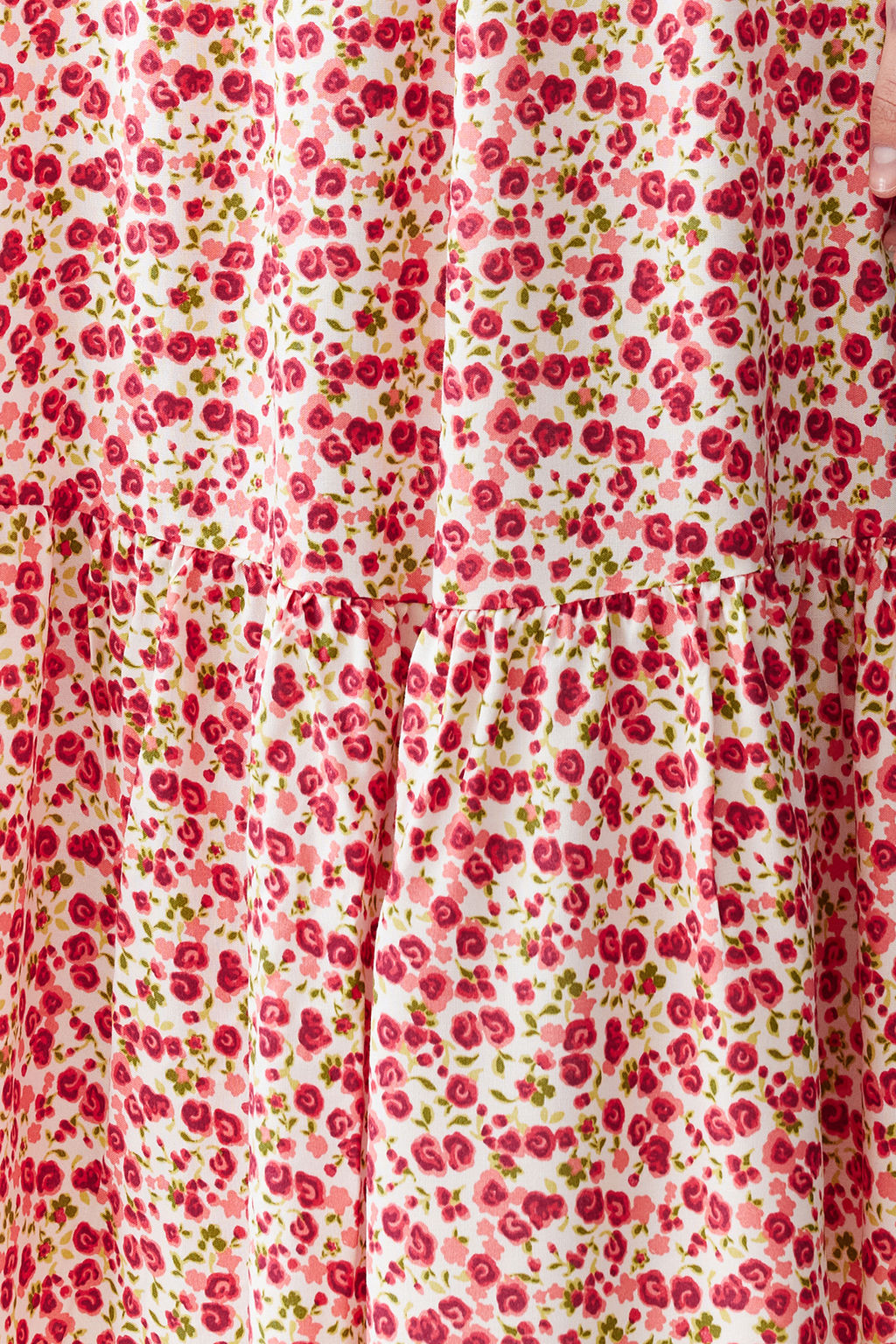 TRENDYOLMILLA Pembe Cicekli Belden Ac?lan Viskon Gipeli Midi Dokuma Elbise TWOSS24EL00523 фото 4