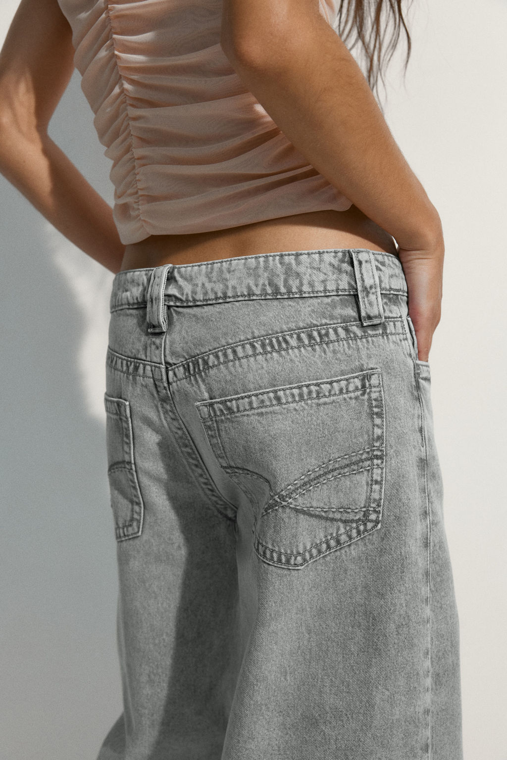 Baggy Wide Low Waist Jeans - H&m фото 9