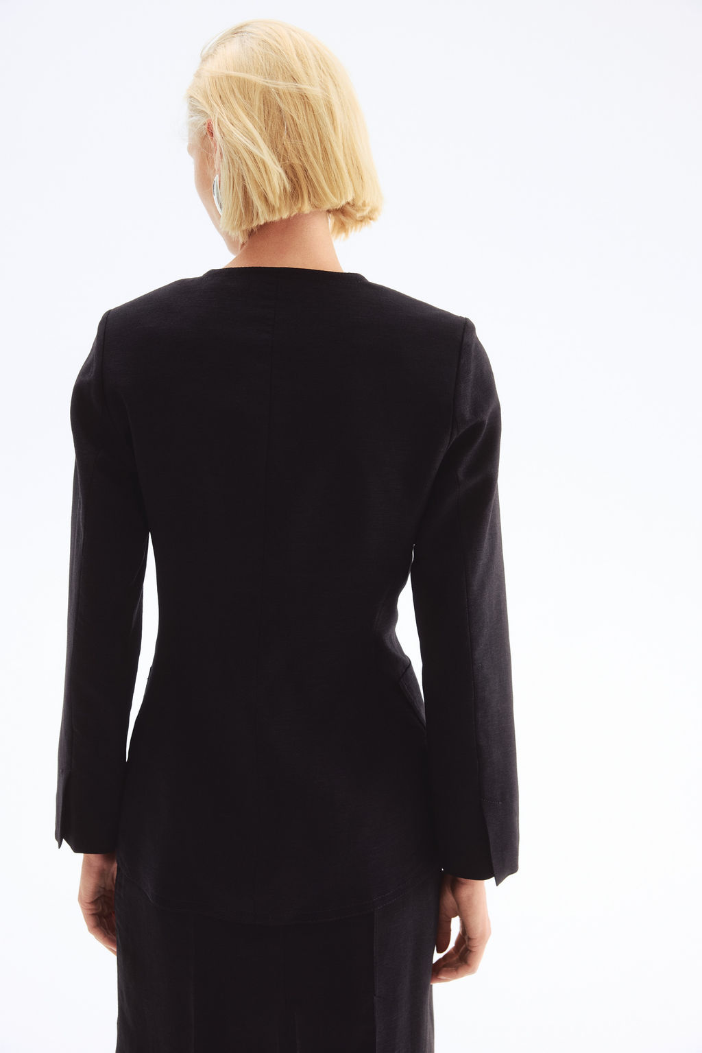 Blazer en mezcla de lino - H&m фото 7