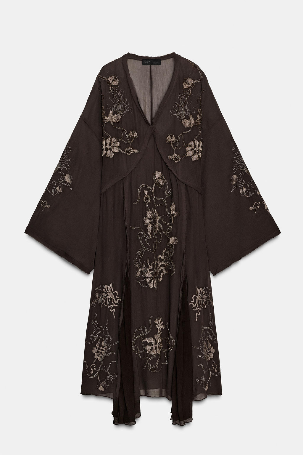 ZW COLLECTION LIMITED EDITION EMBROIDERED DRESS WITH BEADS - Zara фото 7