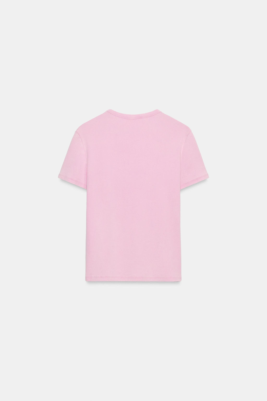 CAMISETA MANGA CORTA TEXTO / Rosa - Zara фото 5