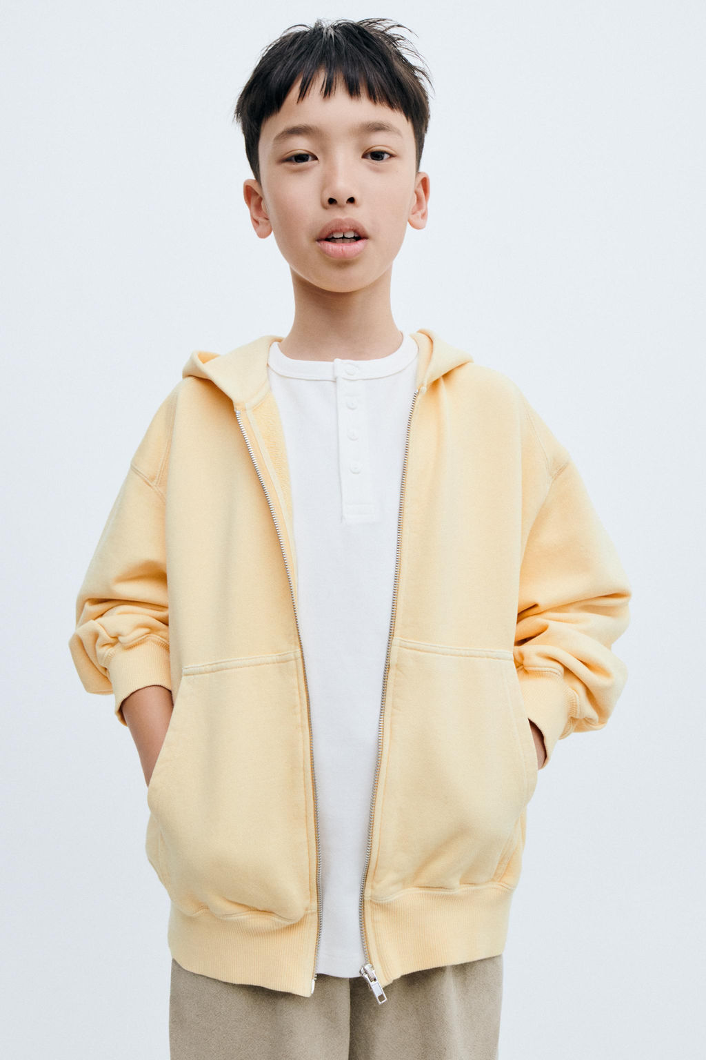 STORIESZ - CAMISETA HEAVY WEIGHT BOLSILLO / Crudo - Zara фото 4