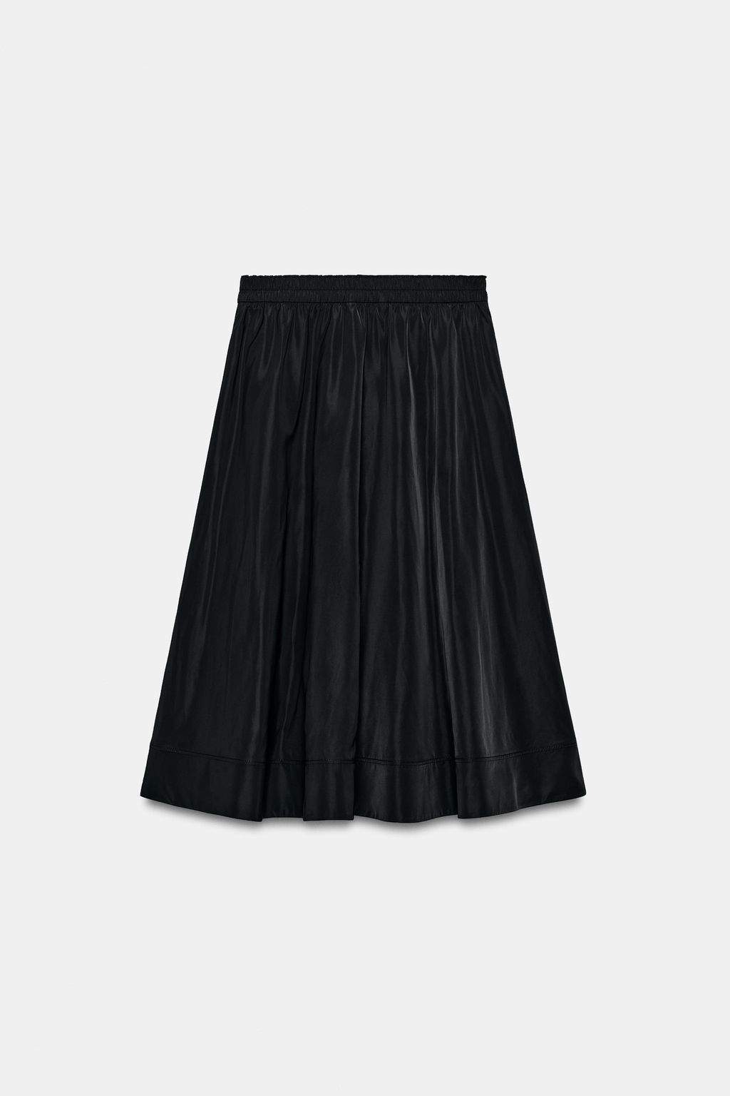 FALDA MIDI CAPA ZW COLLECTION / Negro - Zara фото 8