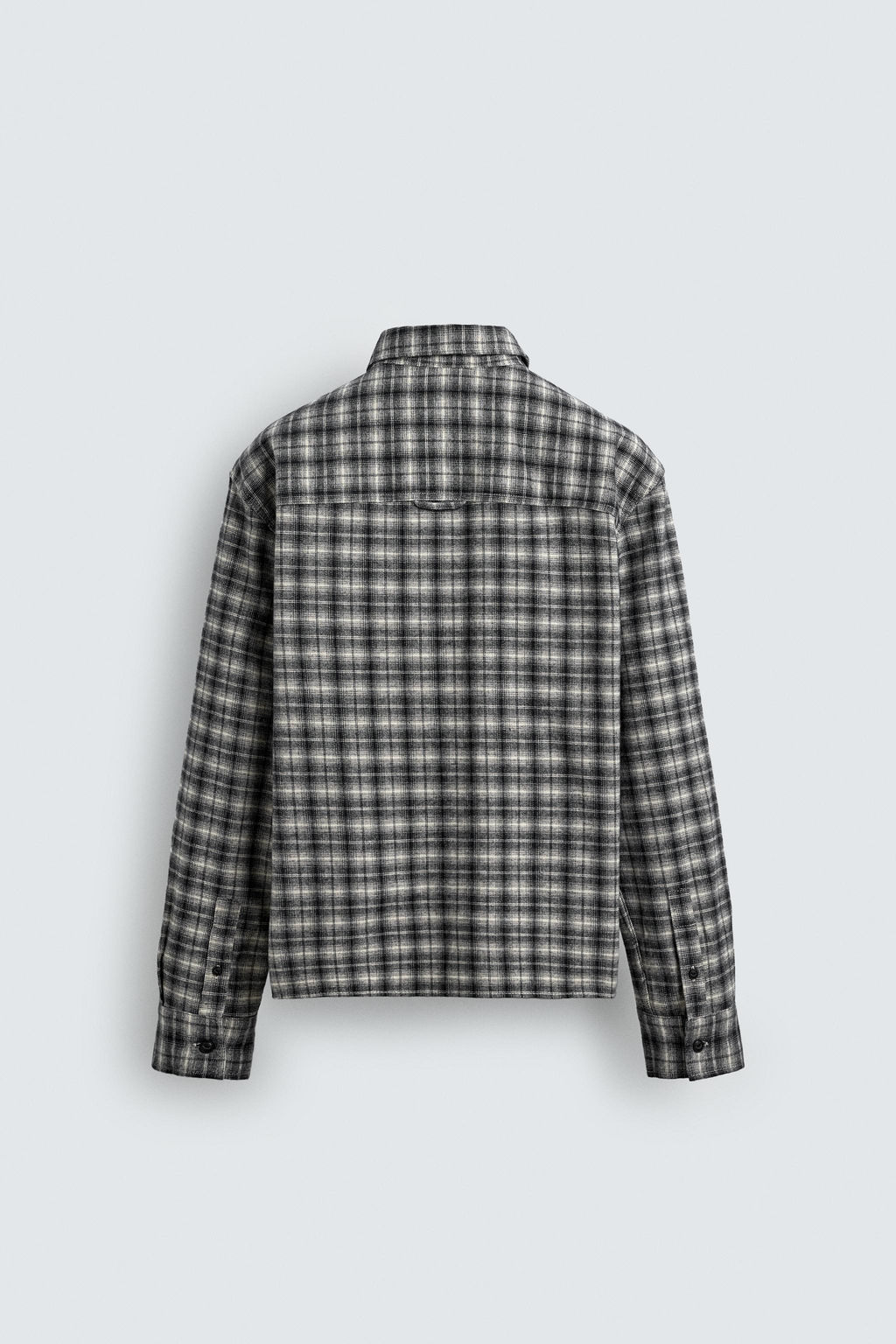 EMBROIDERED CHECK FLANNEL SHIRT - Zara фото 16