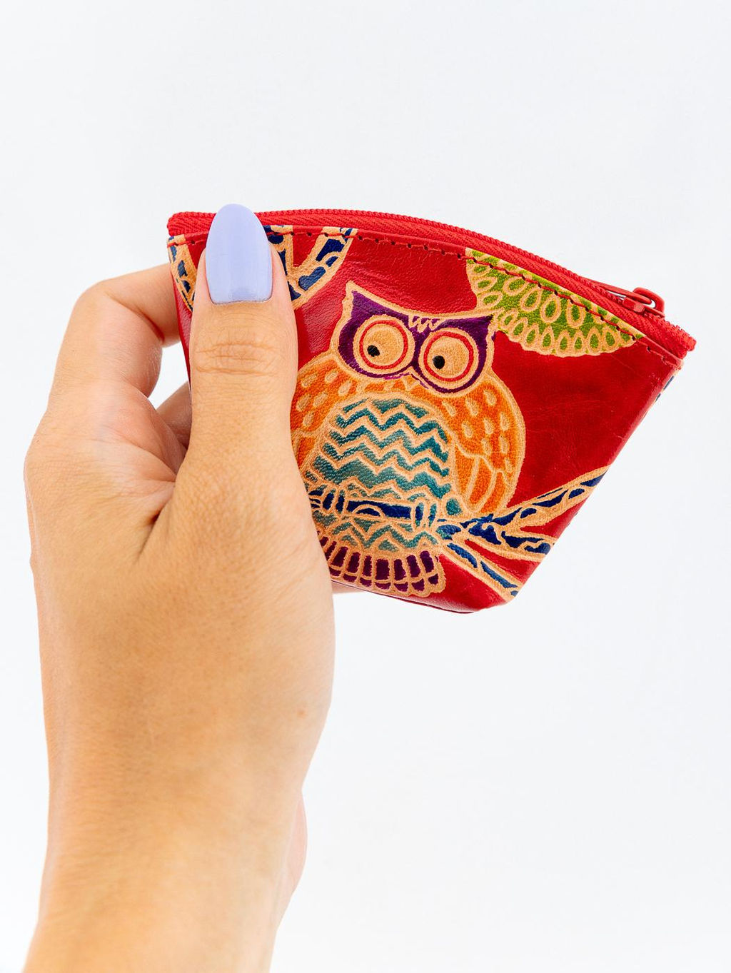 Кошелек под мелочь ручной принт Сова №0593/8 4шт/уп - Ганг фото 8