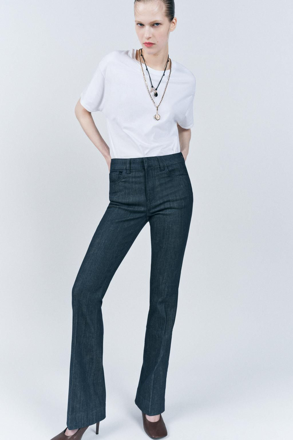 ZW COLLECTION BOOTCUT MID-WAIST JEANS - Zara фото 2