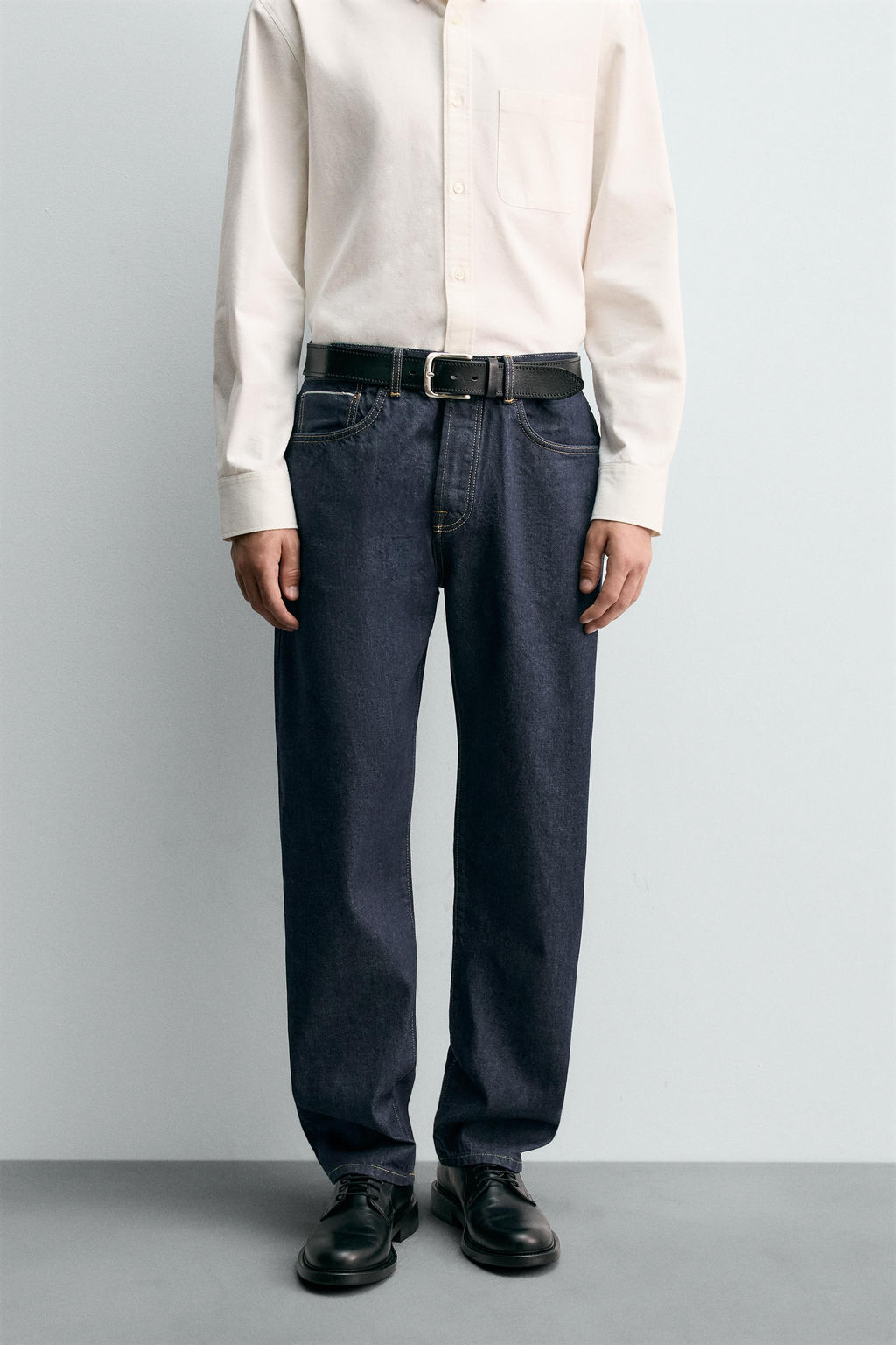 STRAIGHT ANKLE FIT SELVEDGE JEANS