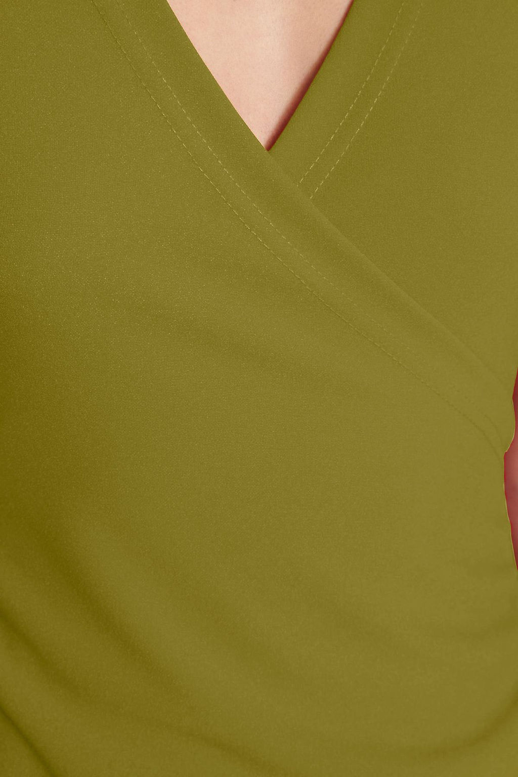 TRENDYOLMILLA Siyah Kruvaze Yaka A-Line Krep Mini Smart Orme Elbise TWOSS23EL01703 фото 12