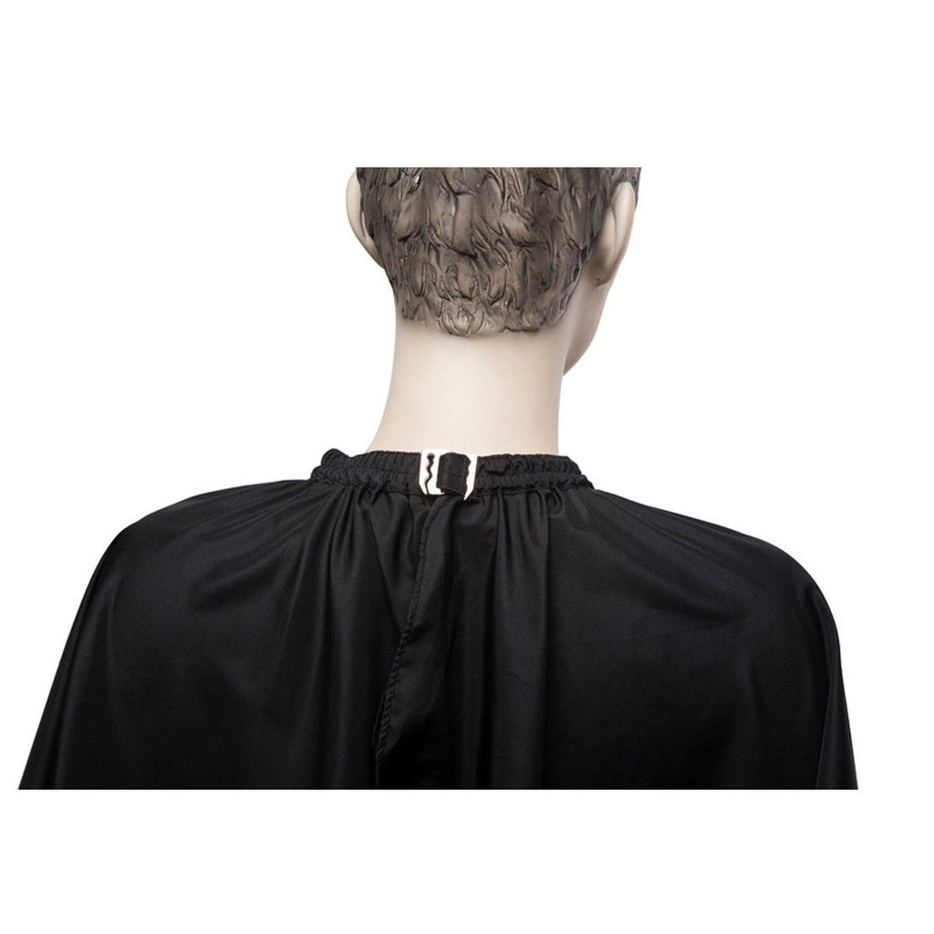 Dewal Пеньюар для стрижки Матовый AA09Black, 128 х 148 см, черный матовый  фото 2