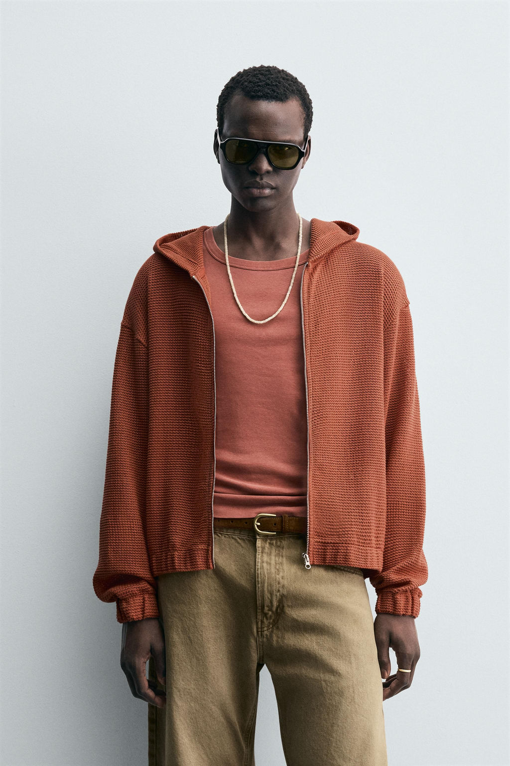 OPEN KNIT HOODIE - Zara фото 2