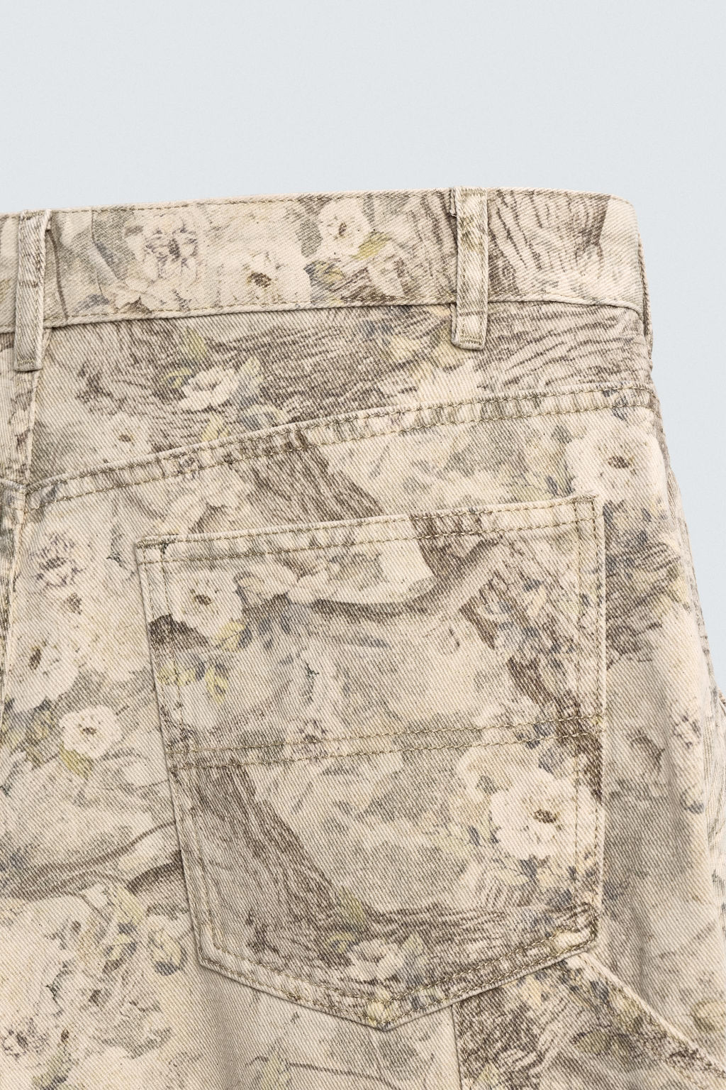 ABSTRACT PRINT CARPENTER TROUSERS - Zara фото 9