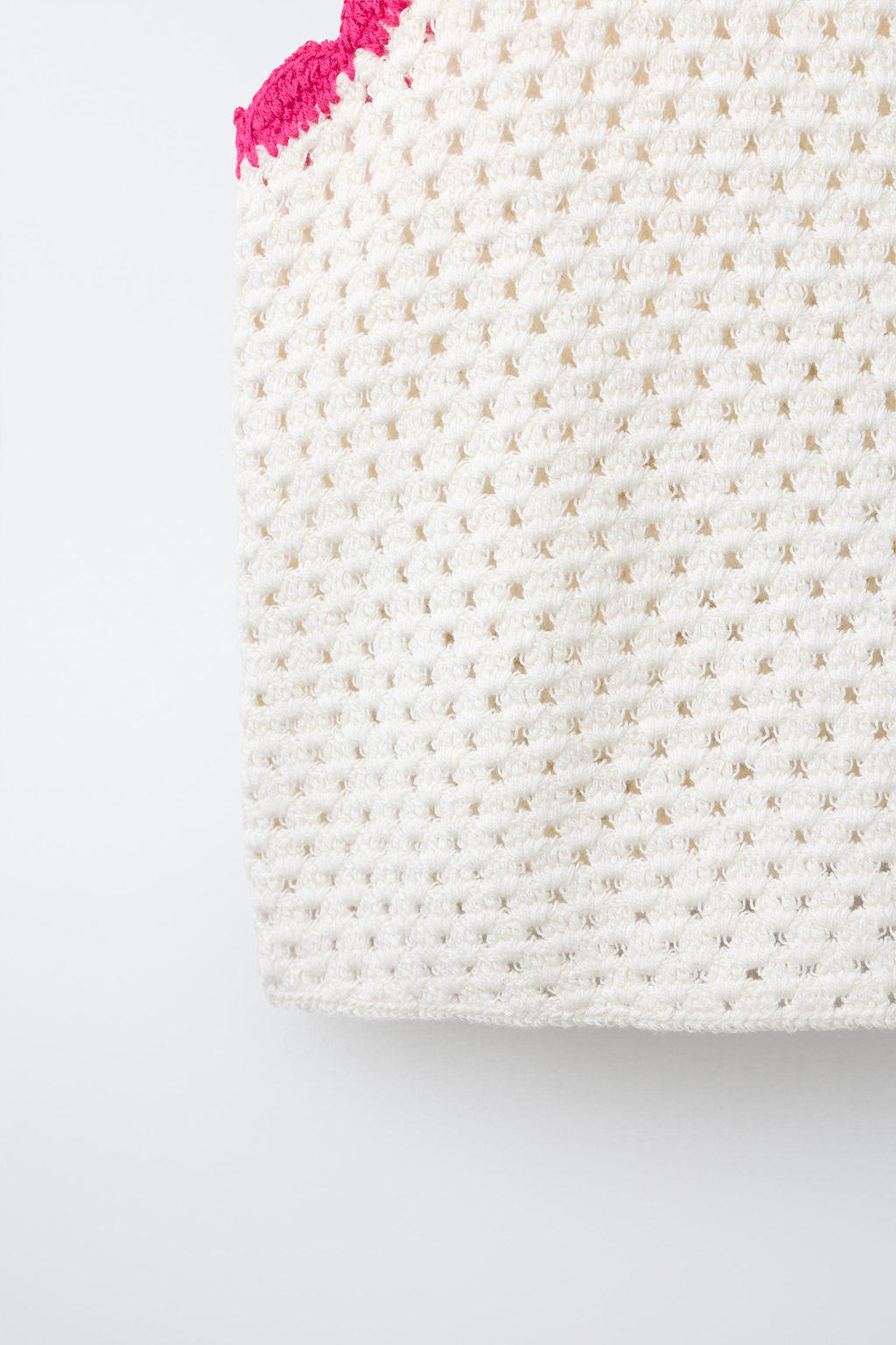 TOP PUNTO CROCHET CONTRASTES / Crudo - Zara фото 6