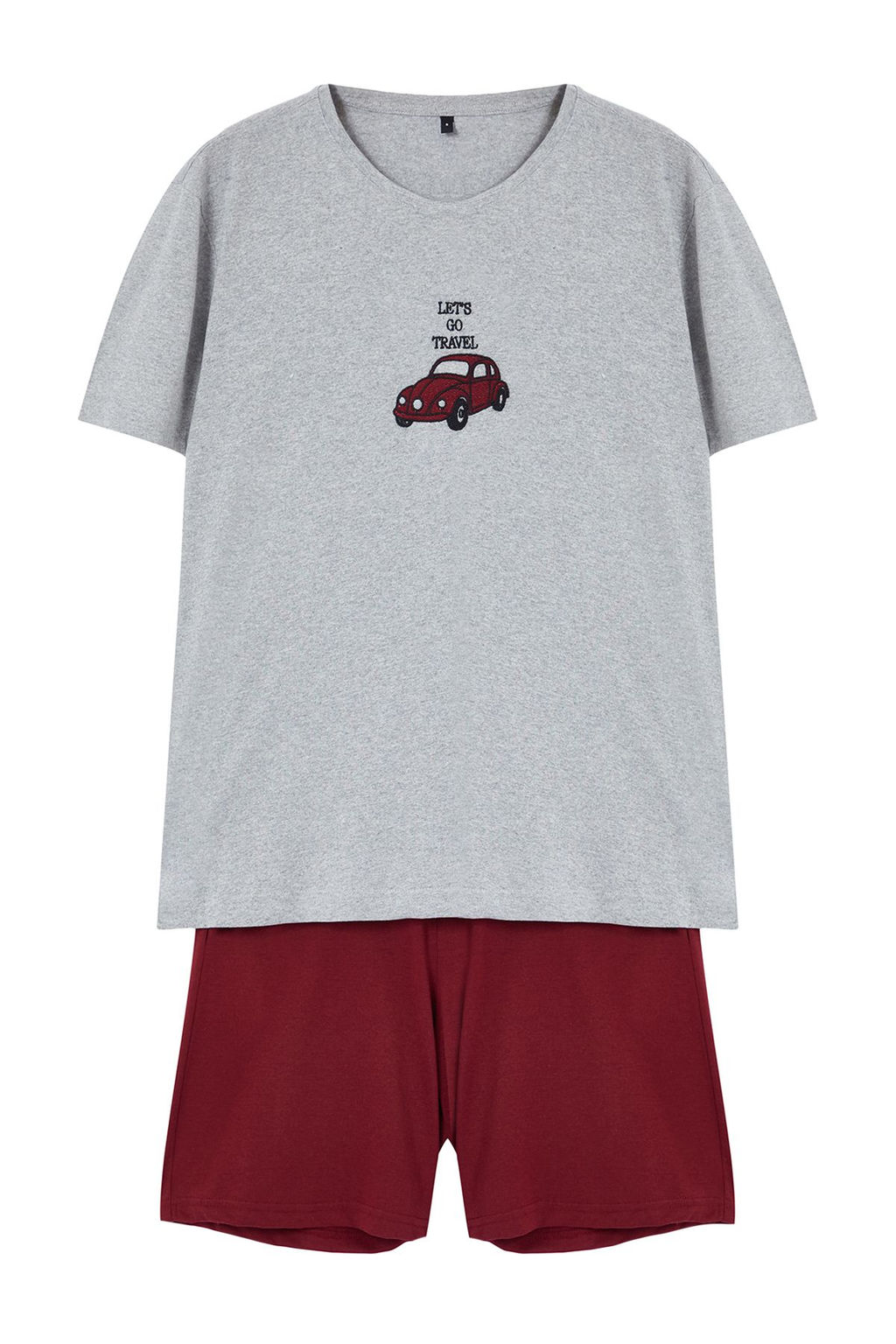 TRENDYOL MAN Gri - Bordo Regular Fit Nak?sl? Orme 3 lu Pijama Tak?m? TMNAW25PT00024 - Trendyolmilla фото 9