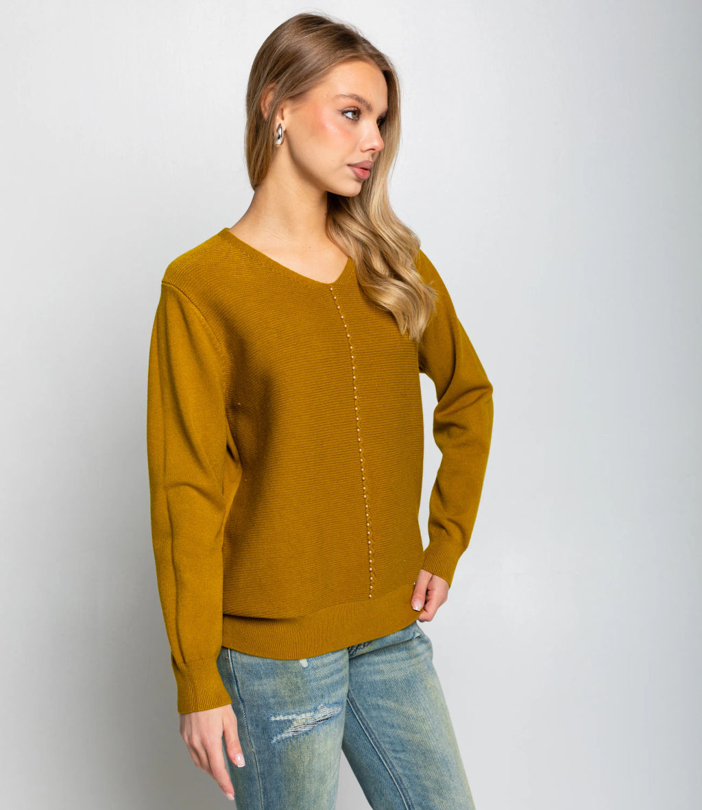 Джемпер #КТ8208, оливковый - Dommod фото 2