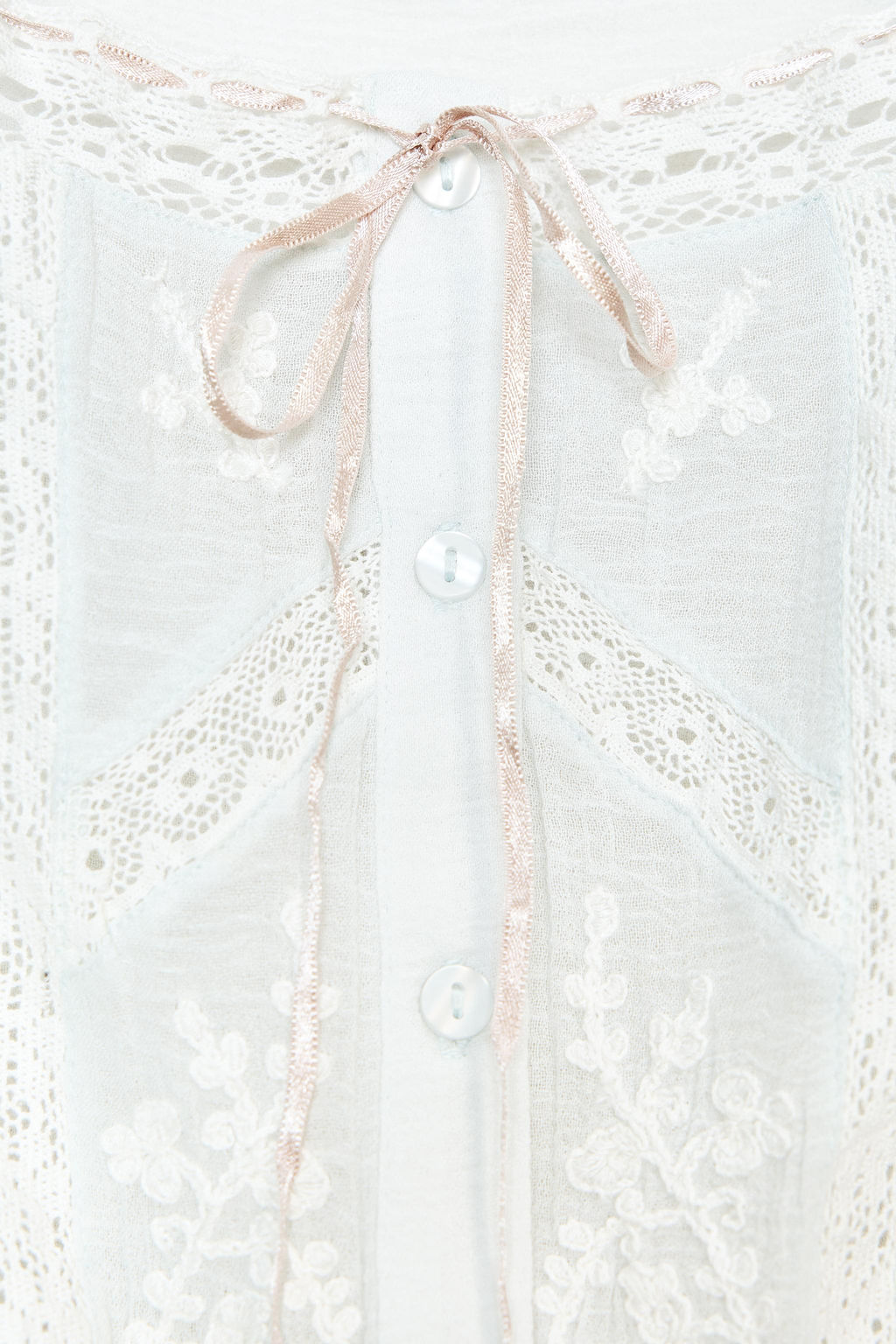 EMBROIDERED CHIFFON CROP TOP - Zara фото 5