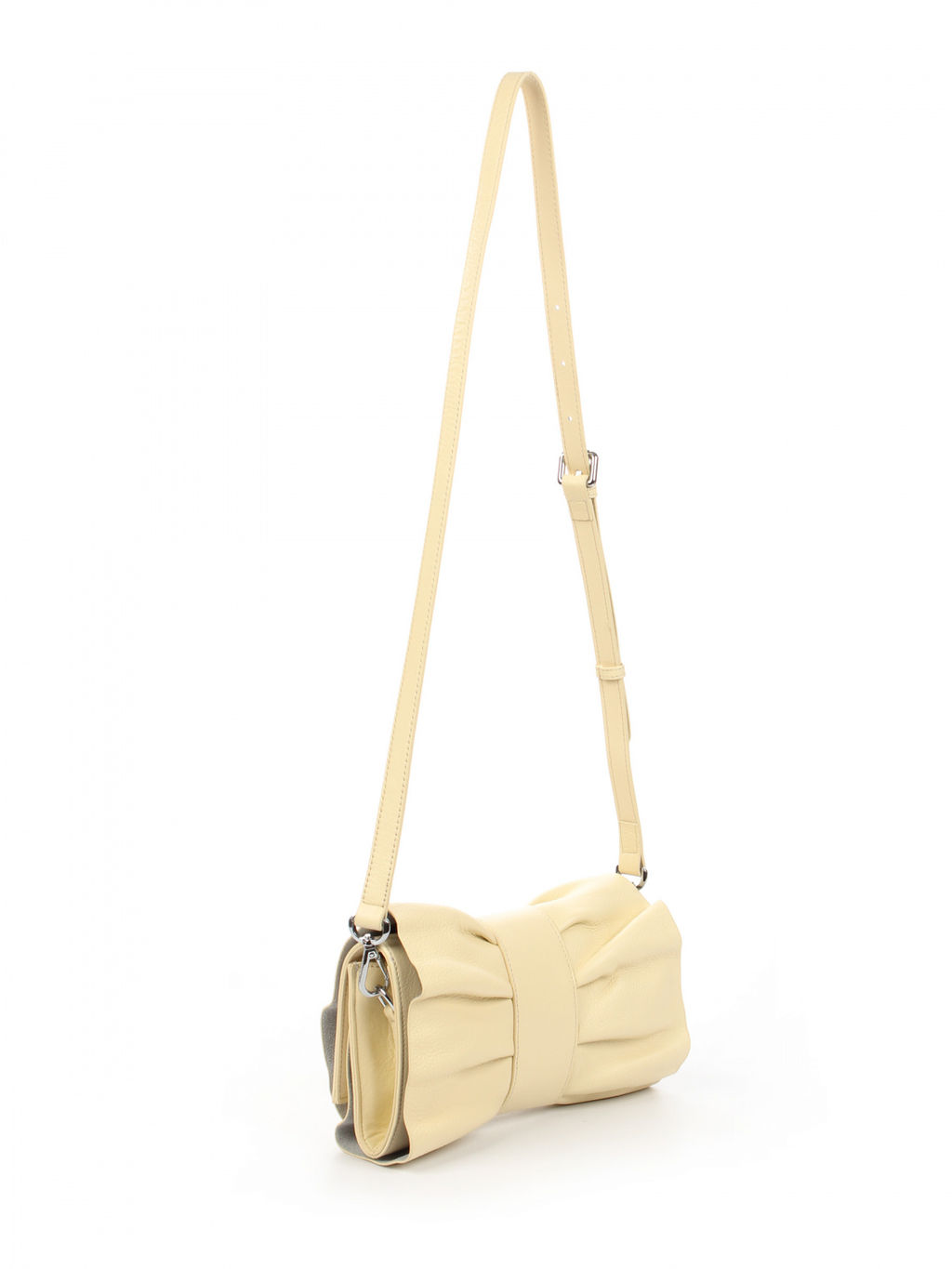 LACCOMA сумка АУ4725-П-светло желтый натуральная кожа хлопок