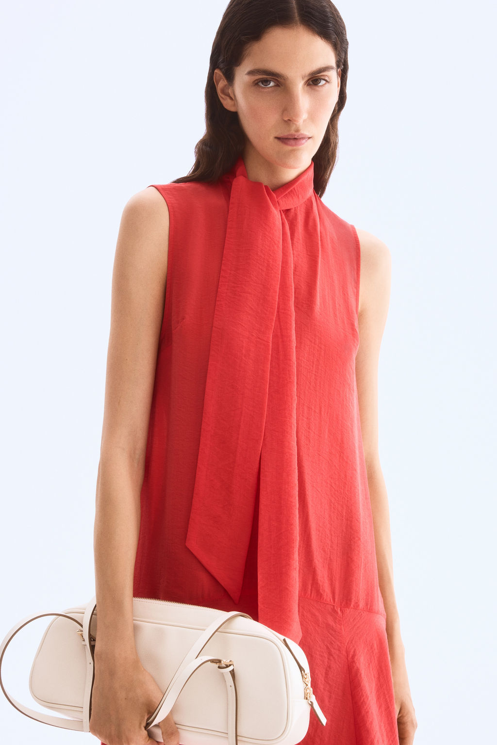 Vestido de organza con lazada - H&m фото 2