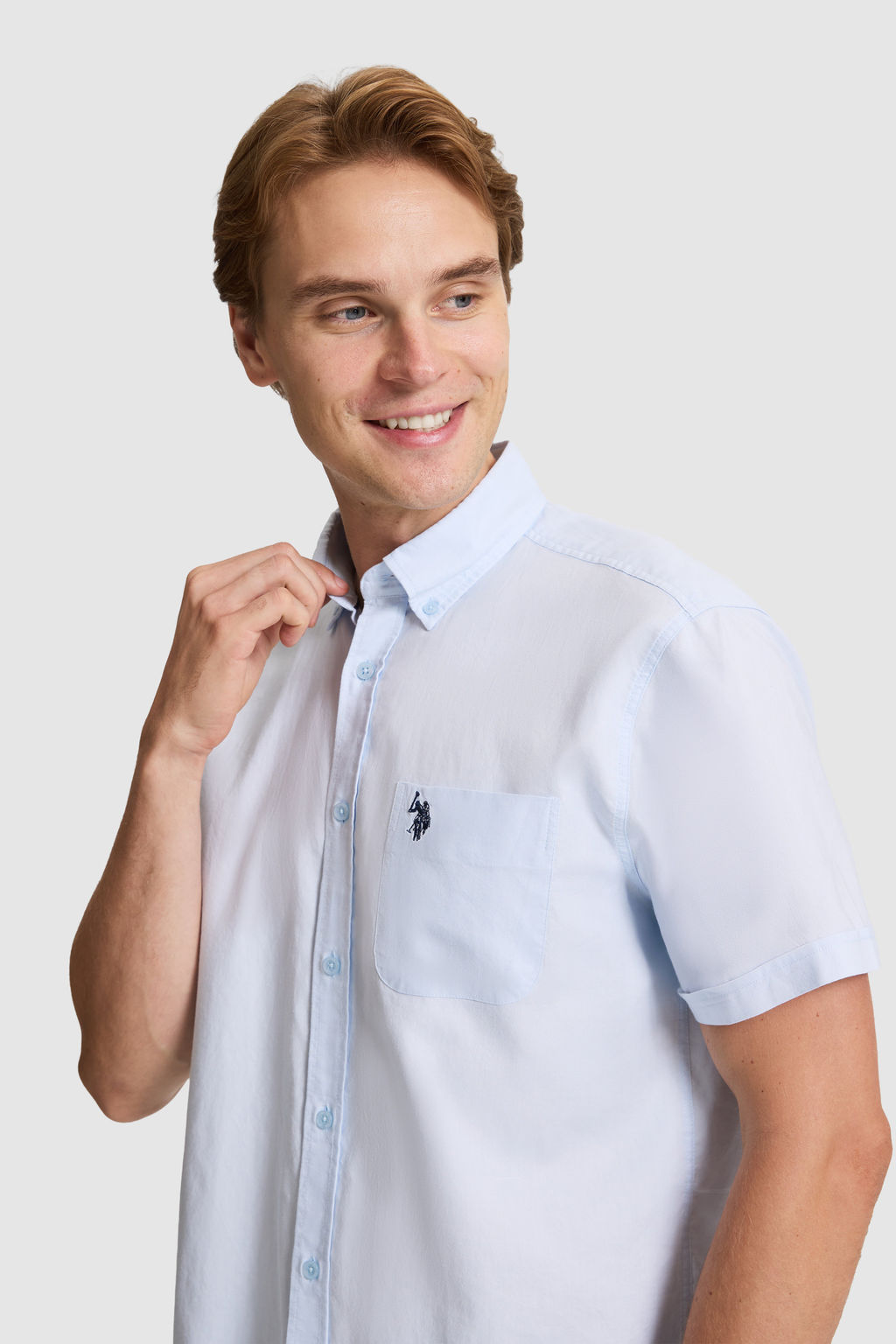 Erkek A__k Mavi K_sa Kollu G_mlek - U.s. polo assn фото 2