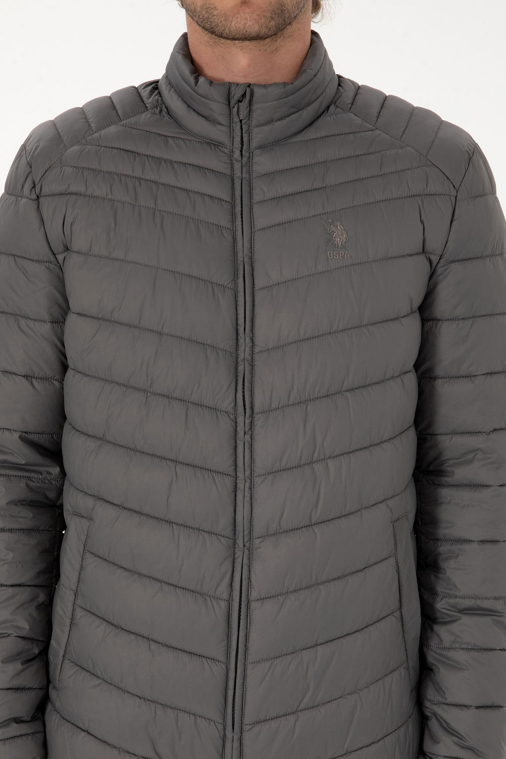 Erkek Gri Mont Sepette S_rpriz _ndirim