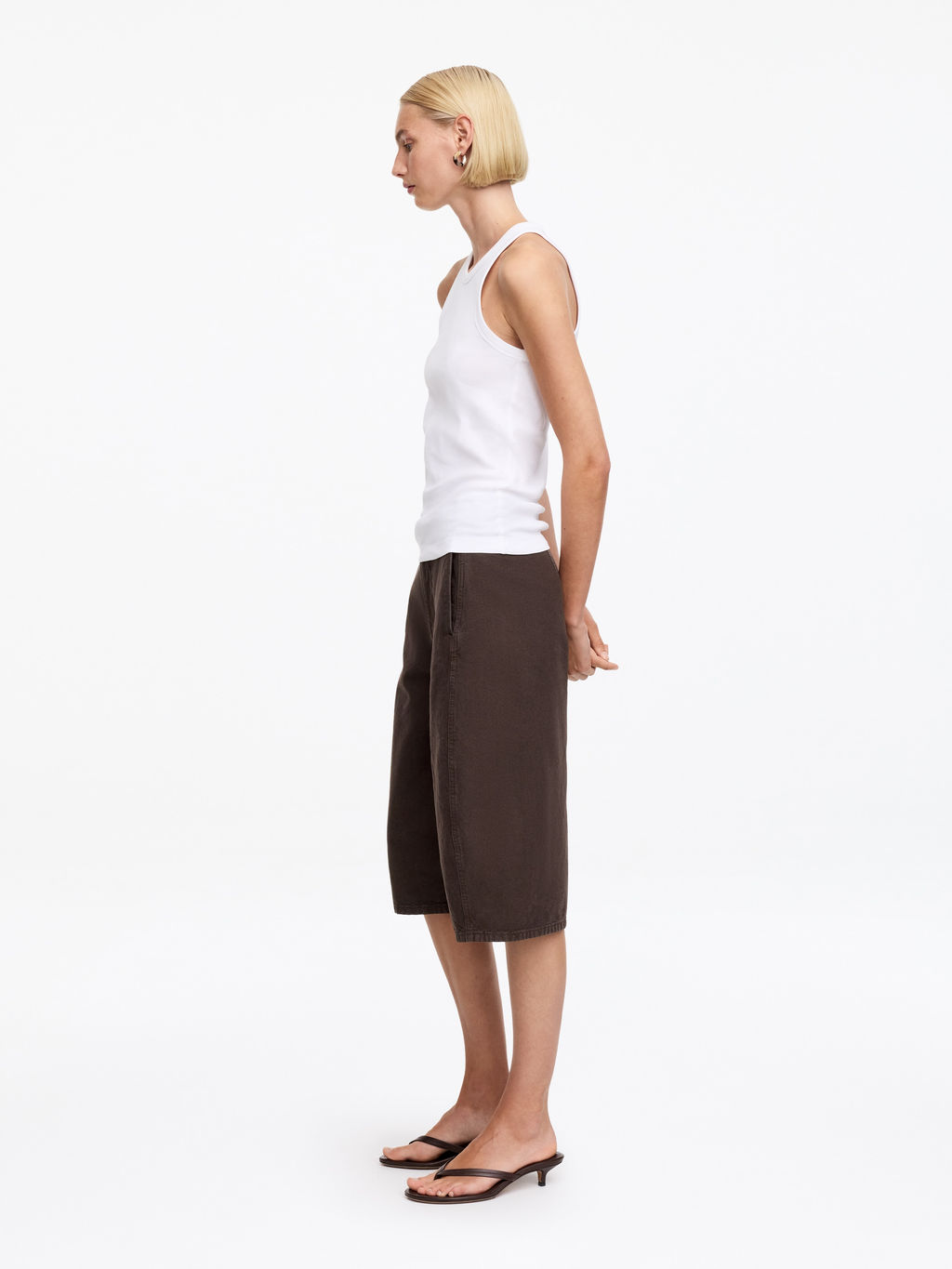 Pantalones tres cuartos barrel-leg - H&m фото 5