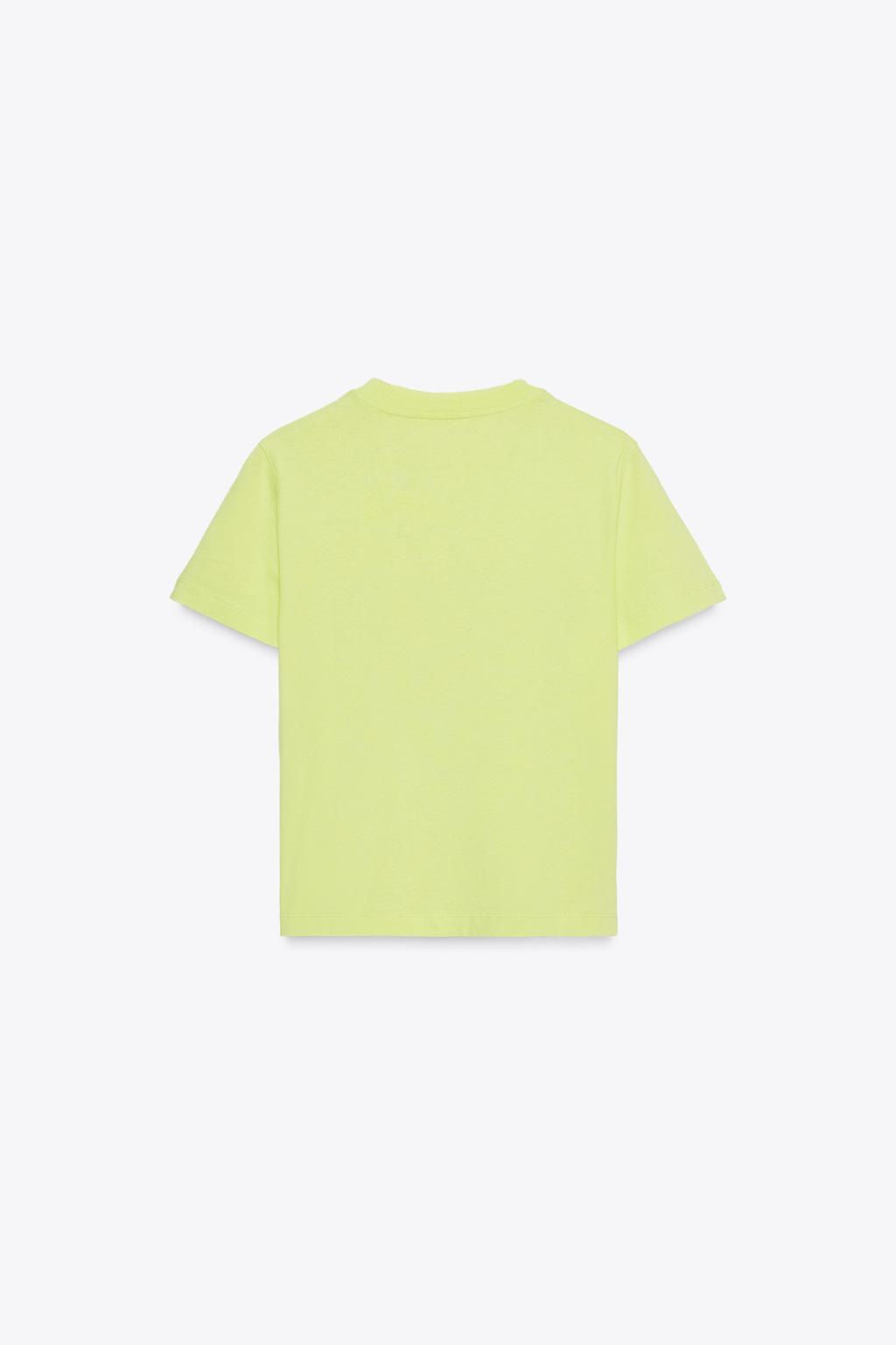 WASHED T-SHIRT WITH SLOGAN - Zara фото 7