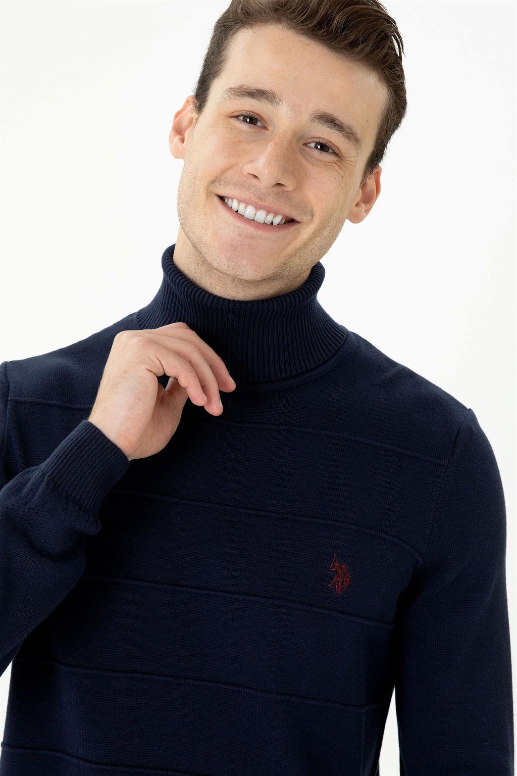 U. S. Polo Assn Мужской темно-синий свитер - U.s. polo assn фото 9