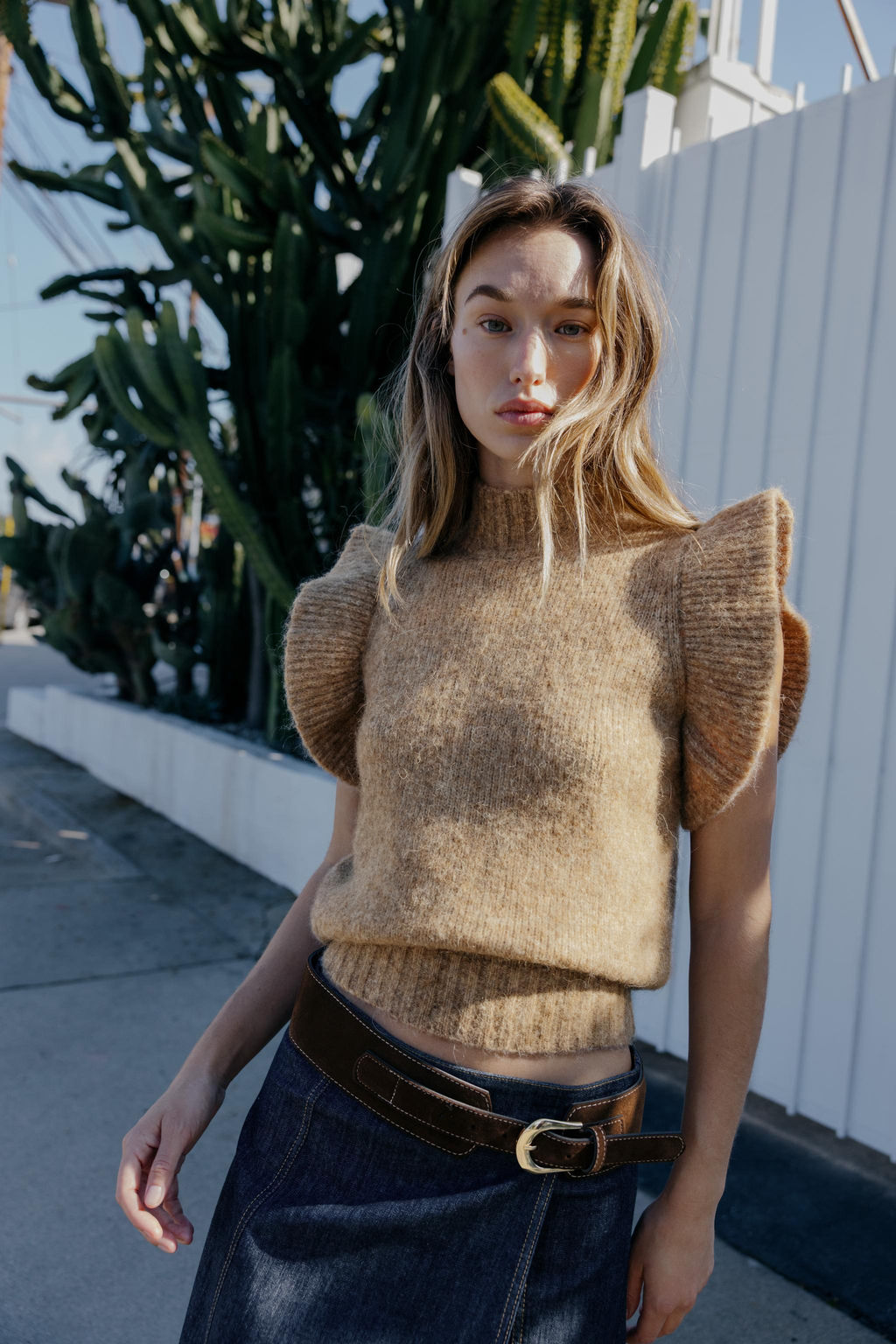 WOOL TOP WITH RUFFLES - Zara фото 10
