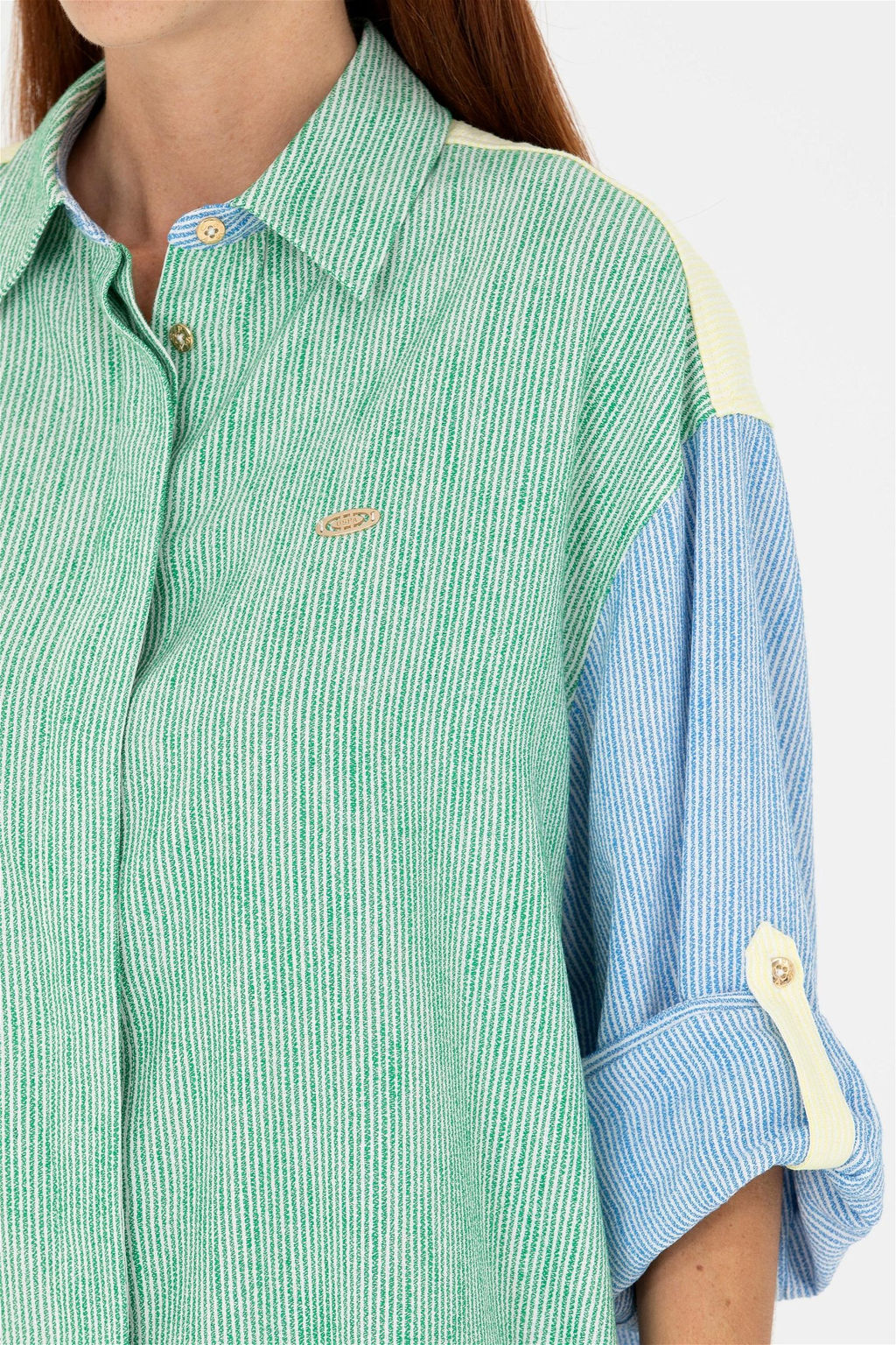 Женское зеленое тканое платье - U.s. polo assn фото 7