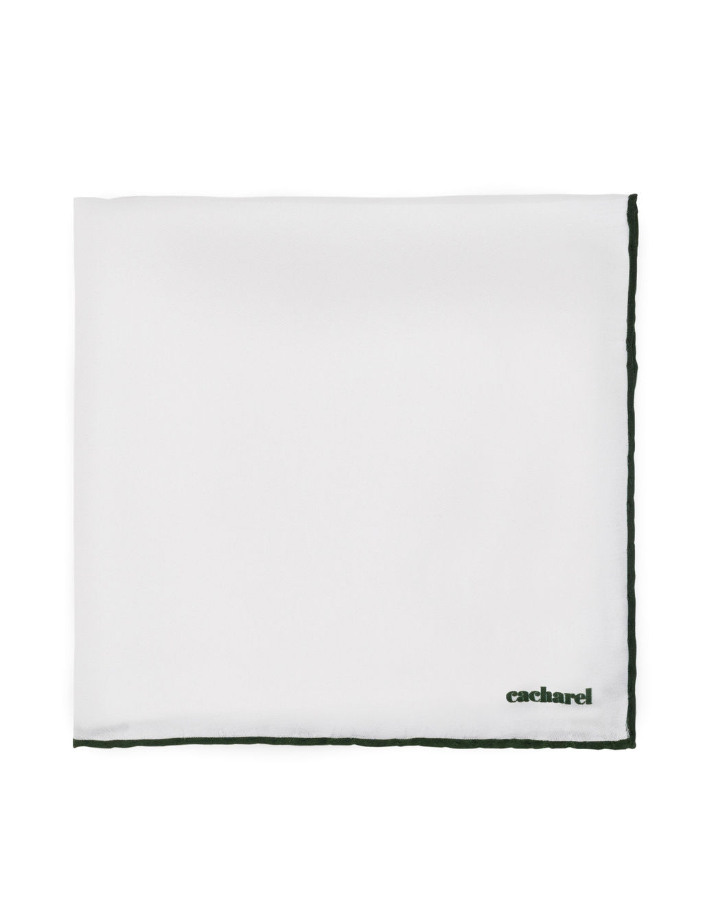 Зеленый базовый шелковый платок - Cacharel фото 3