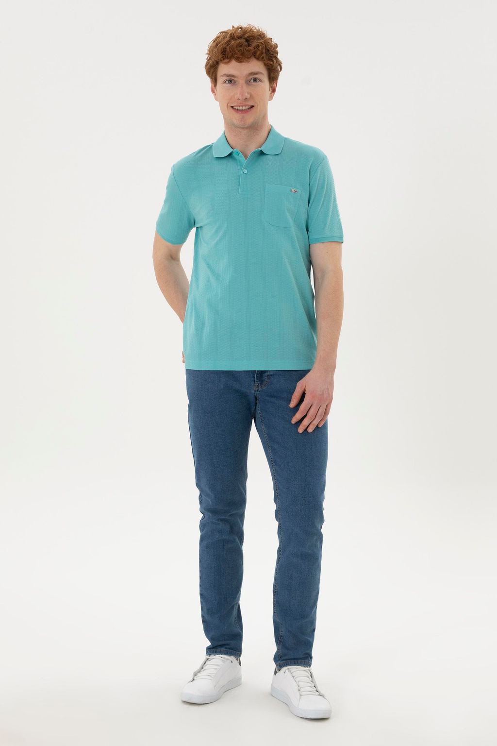 Мужская мятная футболка - U.s. polo assn фото 11