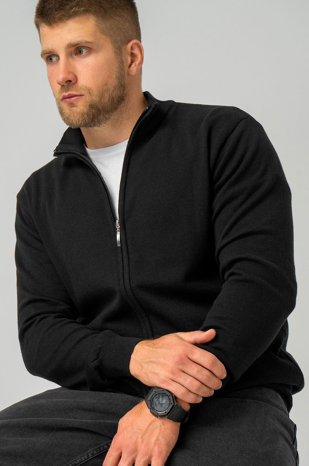 Мужской джемпер на молнии Happyfox - Happy fox фото 8