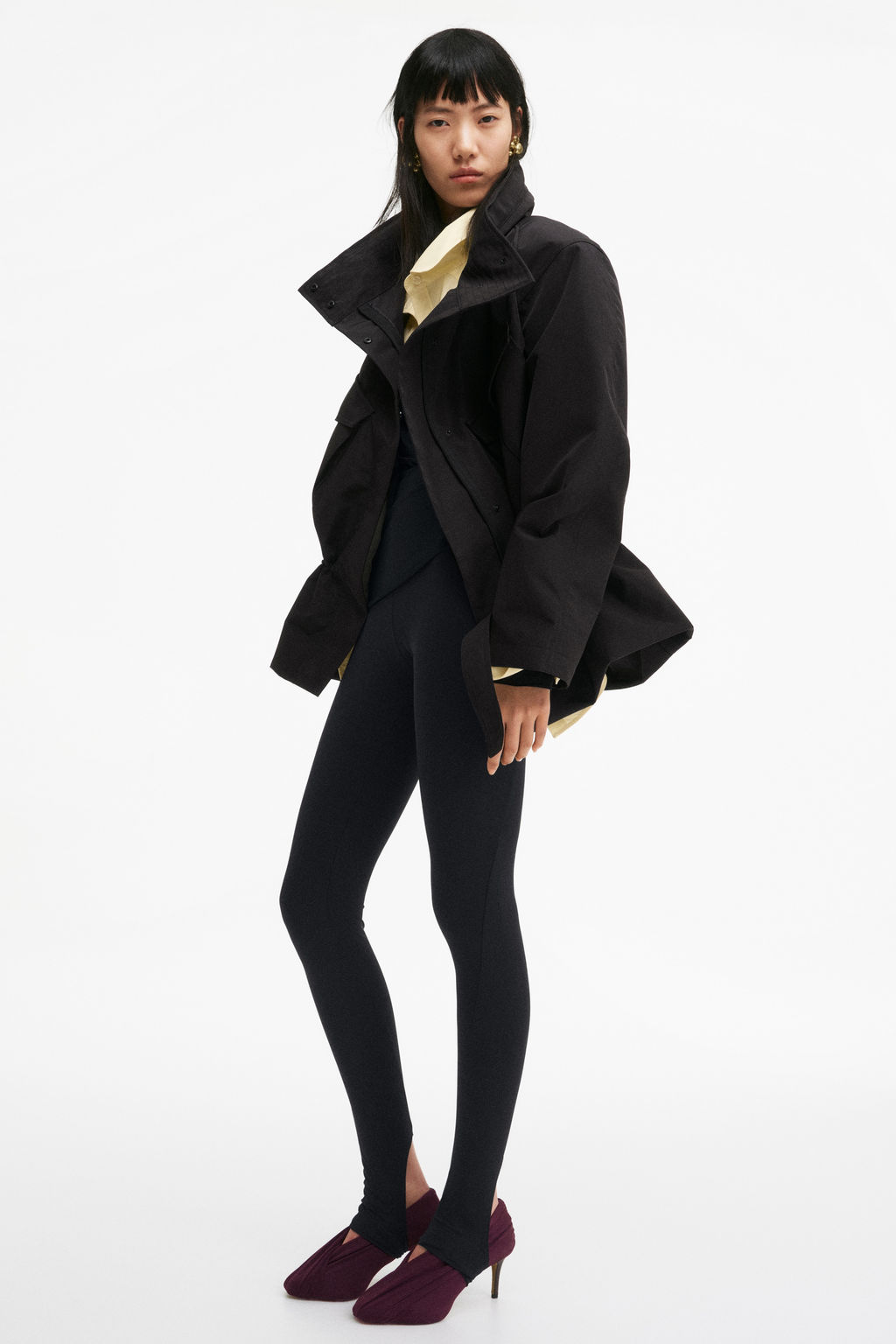 Leggings con panel drapeado - H&m фото 2