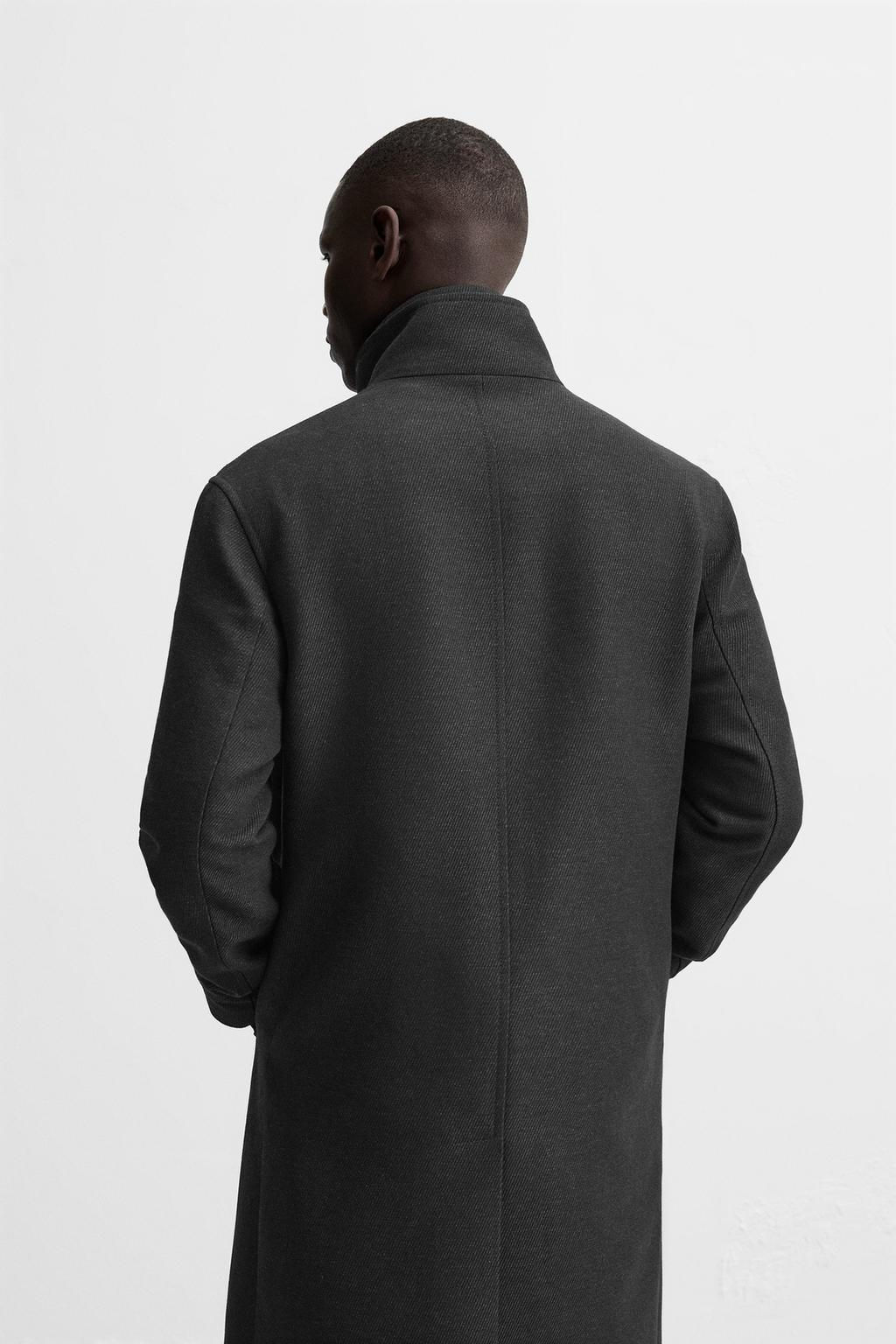 COAT WITH DETACHABLE COLLAR - Zara фото 5