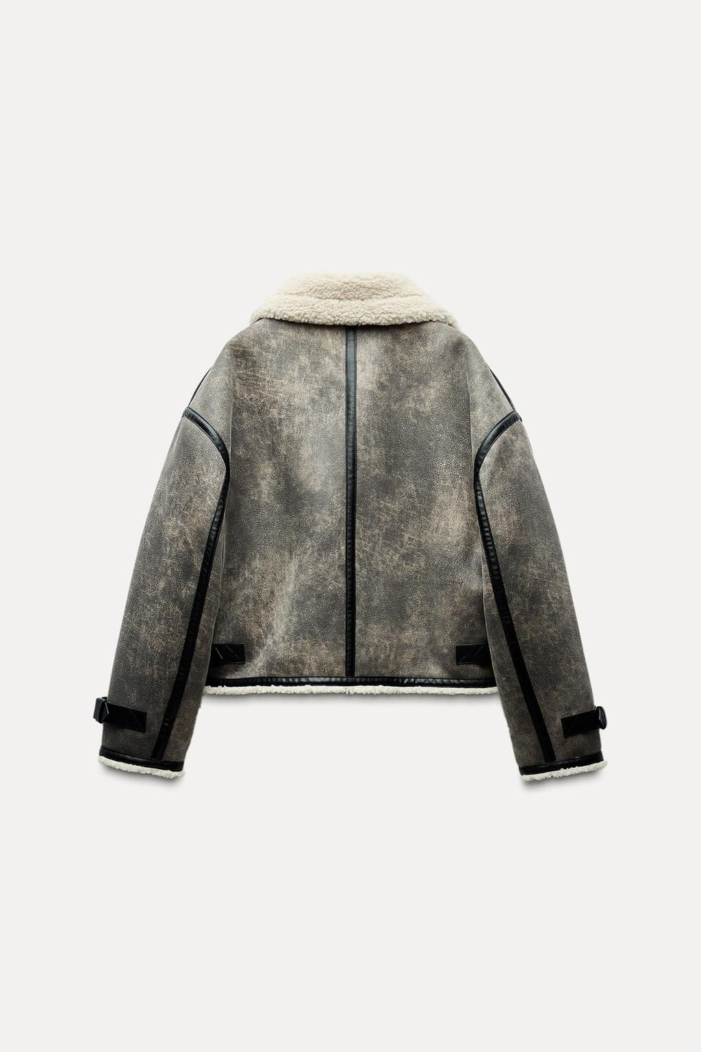 DOUBLE-FACED JACKET WITH TABS - Zara фото 5