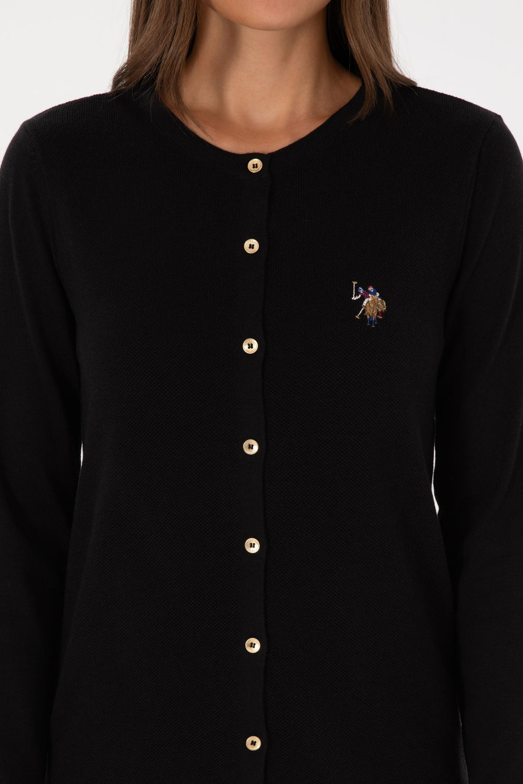 Kad_n Siyah Basic Triko H_rka Sepette S_rpriz _ndirim - U.s. polo assn фото 6