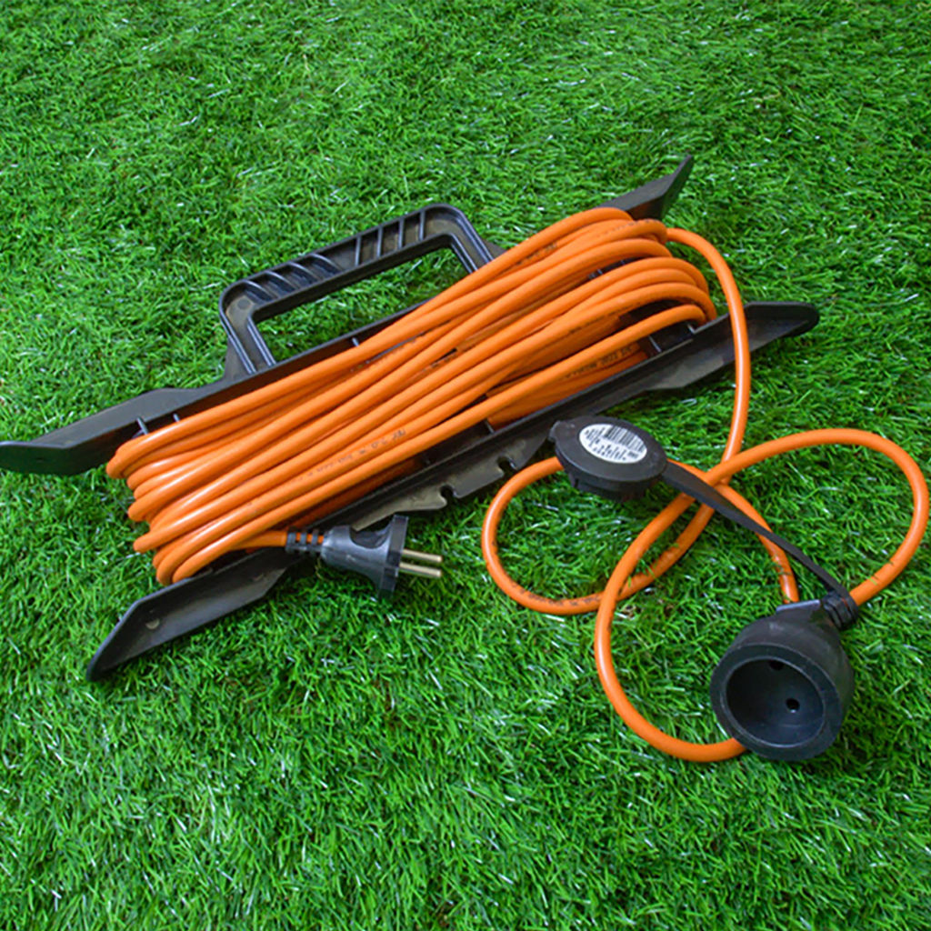 UG /UCK-1N/2x0,75/10M/F IP44 ORANGE Удлинитель силовой на рамке, б/з, 1гнездо, 10м (ПВС 2х0,75), 6A. Оранжевый. TМ Uniel