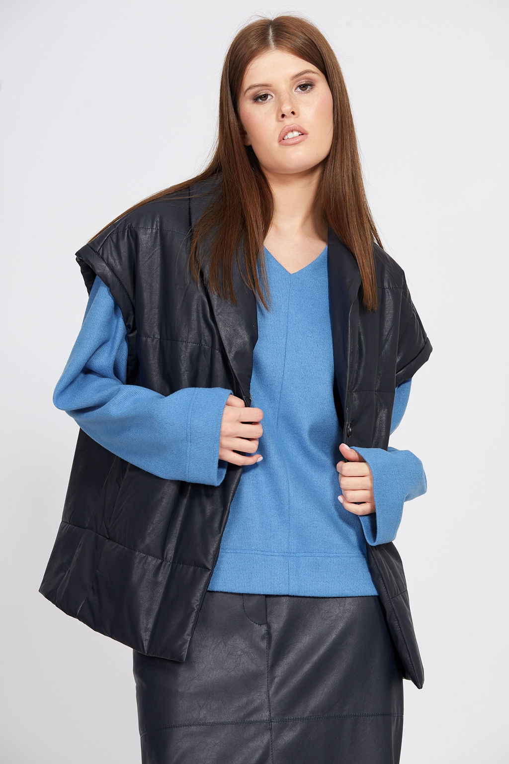 Жилет темно-синий - Eola фото 4