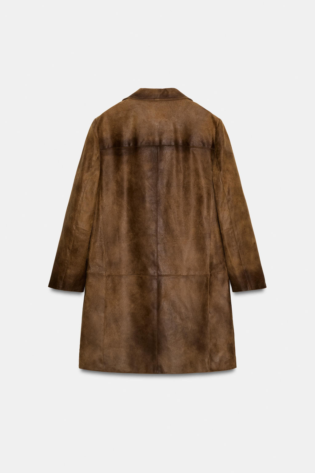 100% LEATHER COAT ZW COLLECTION LIMITED EDITION - Zara фото 8