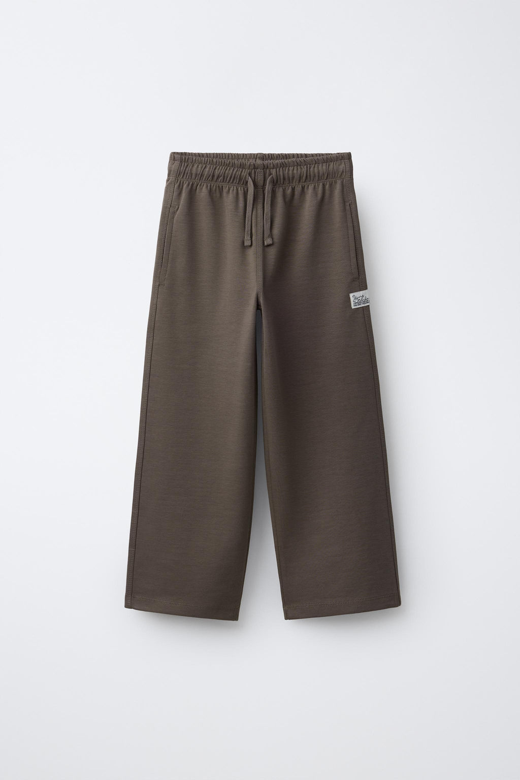 PANTAL?N FELPA STRAIGHT INTERLOCK / Marr?n - Zara фото 2