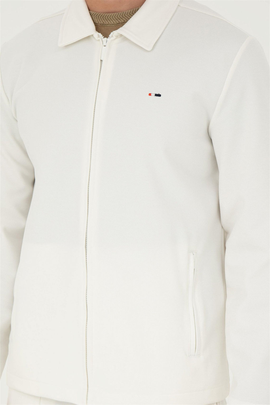 Мужской вязаный кардиган цвета экрю - U.s. polo assn фото 6