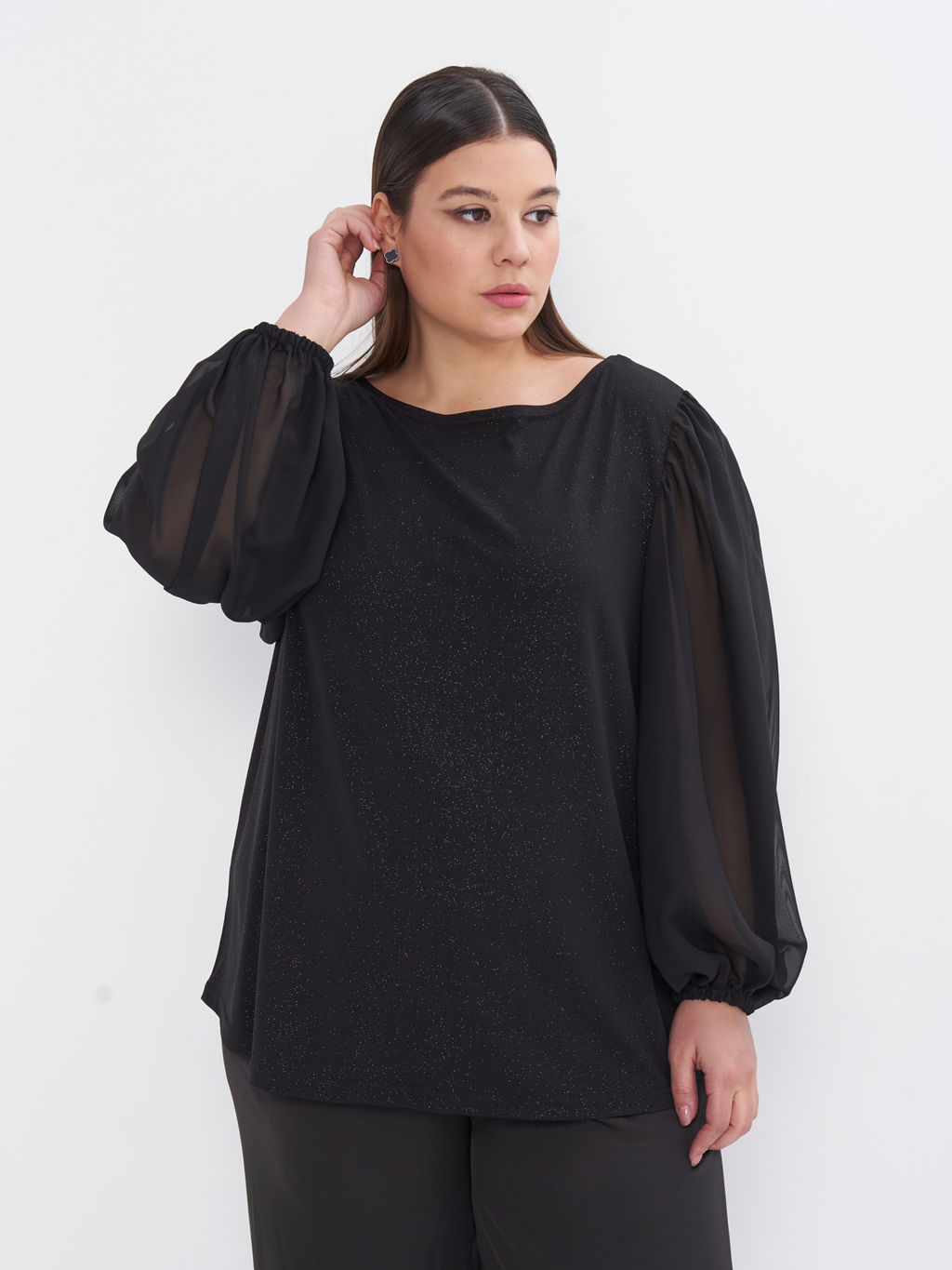 Блузка вечерняя BL68227BLK01