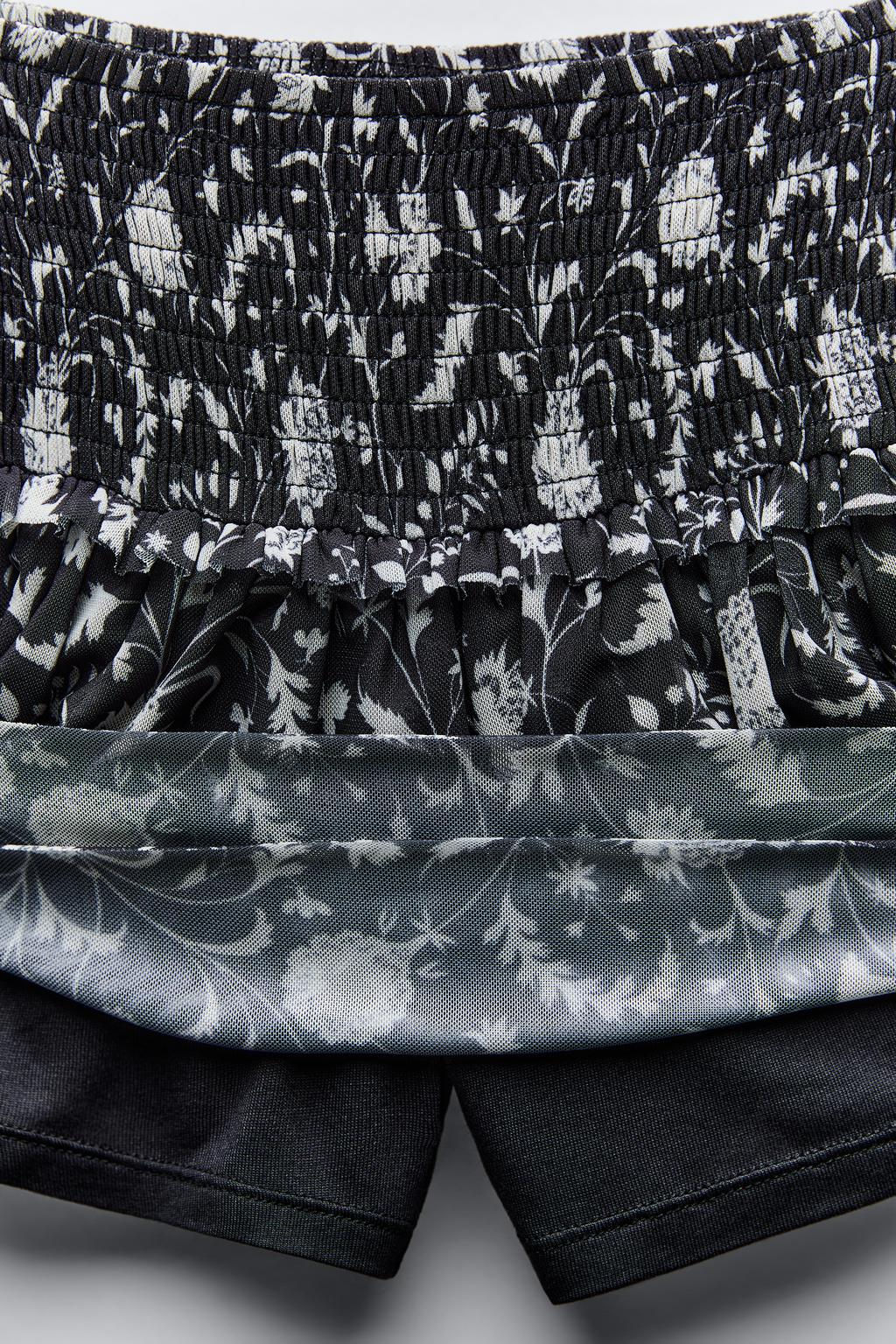 PRINTED TULLE SKIRT - Zara фото 5